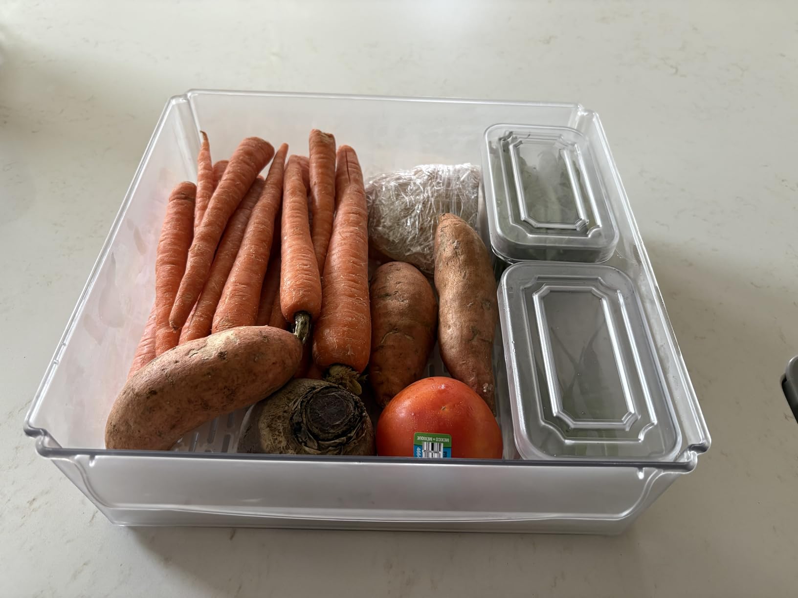 10 Pack Fridge Organizer, Stackable Refrigerator Organizer Bins with Lids, BPA-Free Produce Fruit Storage Containers for Storage Clear for Kitchen, Food, Drinks, Vegetable Storage - Customer Photo 2