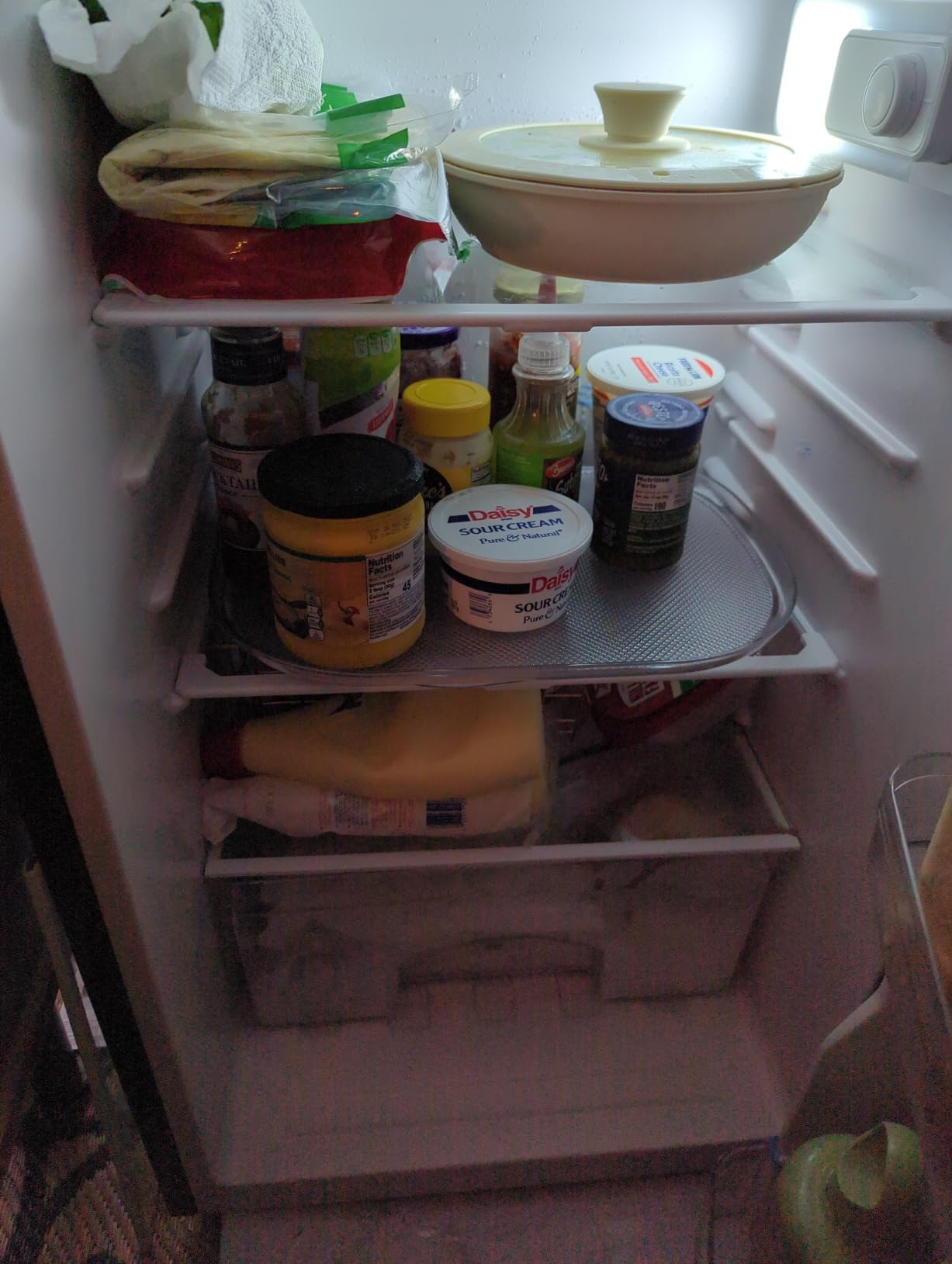 LAMU Lazy Susan Organizer 14.56''x11'' for Refrigerator Organizers and Storage Fridge Organization, Turntable Condiment Organizer for Kitchen, Table Top, Cabinet, Pantry, Countertop, 1 Pack - Customer Photo 2