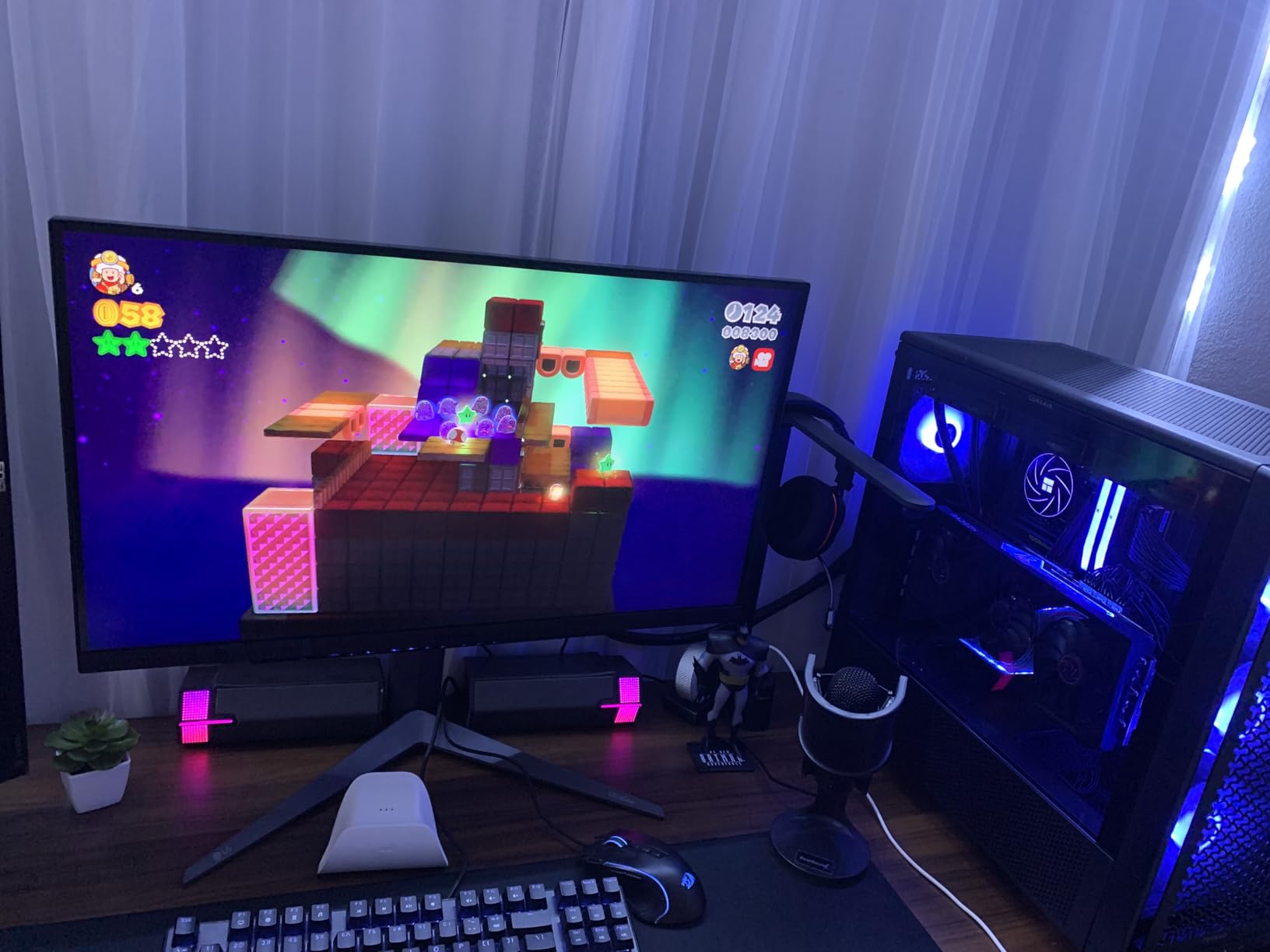 LG 27GR83Q-B 27-inch UltraGear QHD (2560x1440) IPS Gaming Monitor, 240Hz, 1ms, DisplayHDR 400, G-Sync AMD FreeSync Premium, HDMI 2.1 DisplayPort, 4-Pole HP Out DTS GP:X, Tilt/Height/Pivot Stand, Black - Customer Photo 1