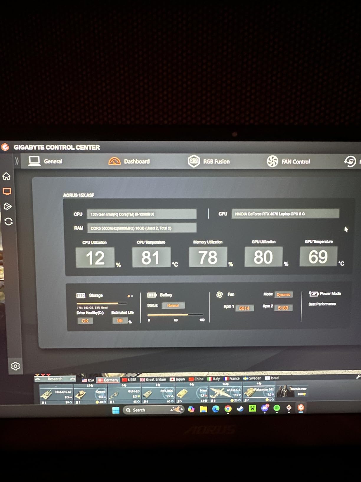 llano V12 RGB Laptop Cooling Pad, Gaming Laptop Cooler with 5.5 Inch Powerful Turbofan, Fast Cooling Laptop 15.6-21in, Adjustable Speed, Touch Control, LCD Screen, Black (RGB) Customer Review llano V12 RGB Laptop Cooling Pad, Gaming Laptop Cooler with 5.5 Inch Powerful Turbofan, Fast Cooling Laptop 15.6-21in, Adjustable Speed, Touch Control, LCD Screen, Black (RGB) - Customer Photo 2