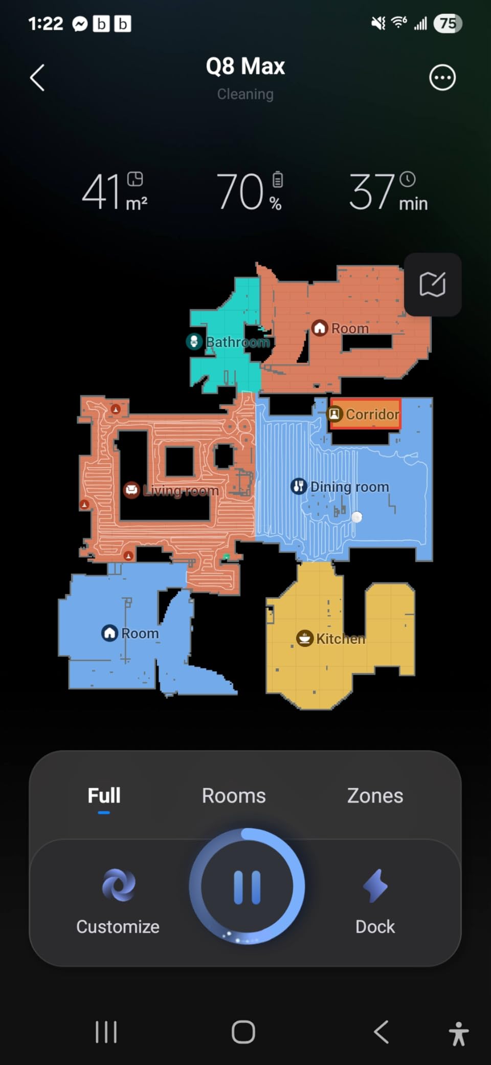 roborock Q8 Max Robot Vacuum and Mop Cleaner, DuoRoller Brush, 5500Pa Strong Suction, Lidar Navigation, Obstacle Avoidance, Multi-Level Mapping, Perfect for Pet Hair Customer Review roborock Q8 Max Robot Vacuum and Mop Cleaner, DuoRoller Brush, 5500Pa Strong Suction, Lidar Navigation, Obstacle Avoidance, Multi-Level Mapping, Perfect for Pet Hair - Customer Photo 2