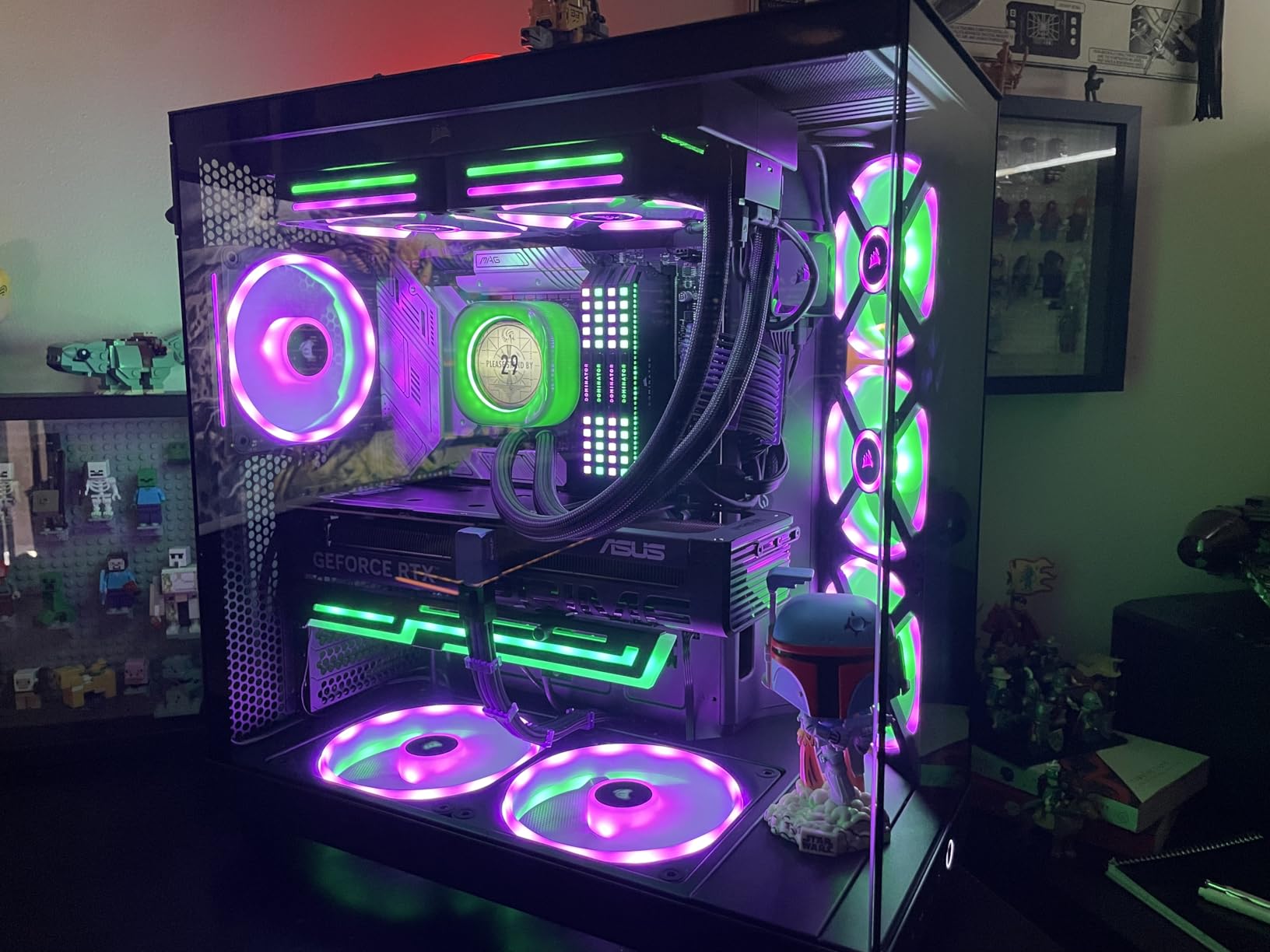 NZXT H6 Flow | CC-H61FW-01 | Compact Dual-Chamber Mid-Tower Airflow Case | Panoramic Glass Panels | High-Performance Airflow Panels | Includes 3 x 120mm Fans | Cable Management | White Customer Review NZXT H6 Flow | CC-H61FW-01 | Compact Dual-Chamber Mid-Tower Airflow Case | Panoramic Glass Panels | High-Performance Airflow Panels | Includes 3 x 120mm Fans | Cable Management | White - Customer Photo 1