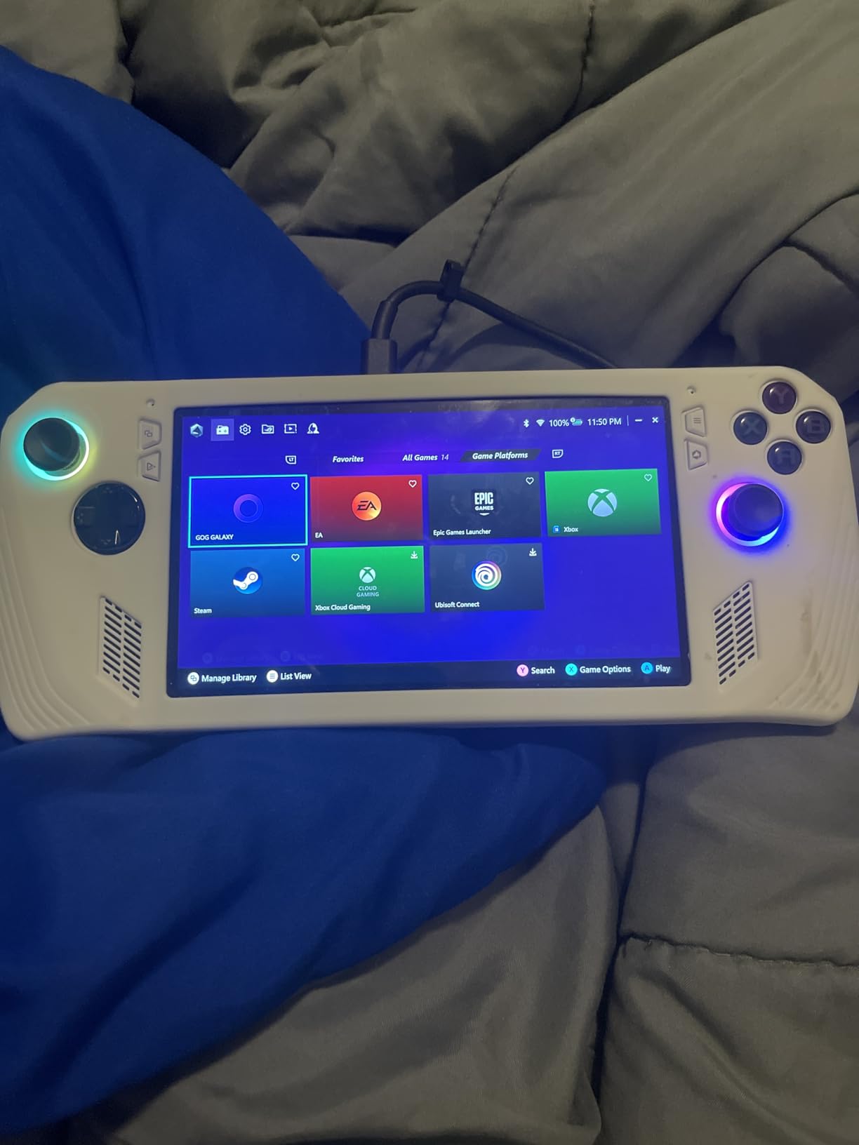 ASUS - ROG Ally Gaming Handheld Console - Z1 Processor, 512GB, 1080p 120Hz Display,White - Customer Photo 1