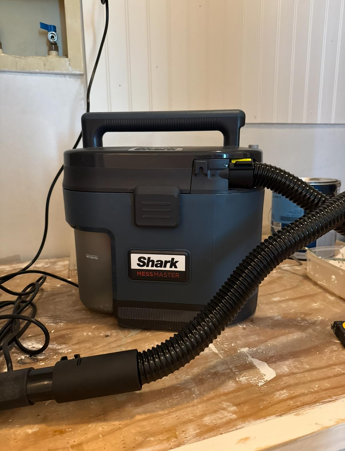Shark VS101 MessMaster Portable Wet Dry Vacuum, 1 Gallon Capacity, Corded, Perfect for Pets & Cars, AnyBag Tech, Self-Cleaning, Ultra-Powerful Suction for Tough Wet & Dry Messes, Blue - Customer Photo 3