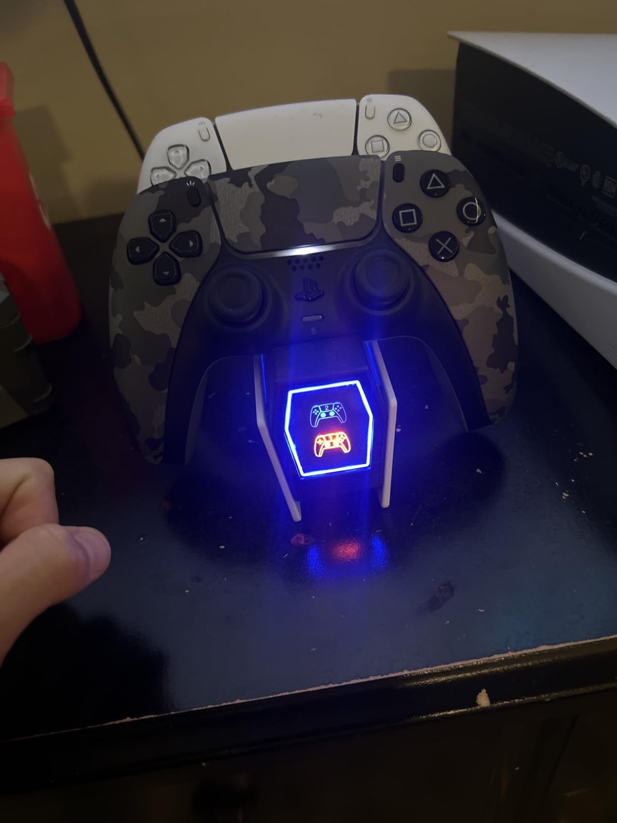 PS 5 Controller Charger Station Compatible with PlayStation 5 Faceplates Edge & Dual Controller, 9 Lightings PS 5 Accessories Charging Station, PS 5 Dock Stand with LED Indicator & On-Off Switch Customer Review PS 5 Controller Charger Station Compatible with PlayStation 5 Faceplates Edge & Dual Controller, 9 Lightings PS 5 Accessories Charging Station, PS 5 Dock Stand with LED Indicator & On-Off Switch - Customer Photo 5