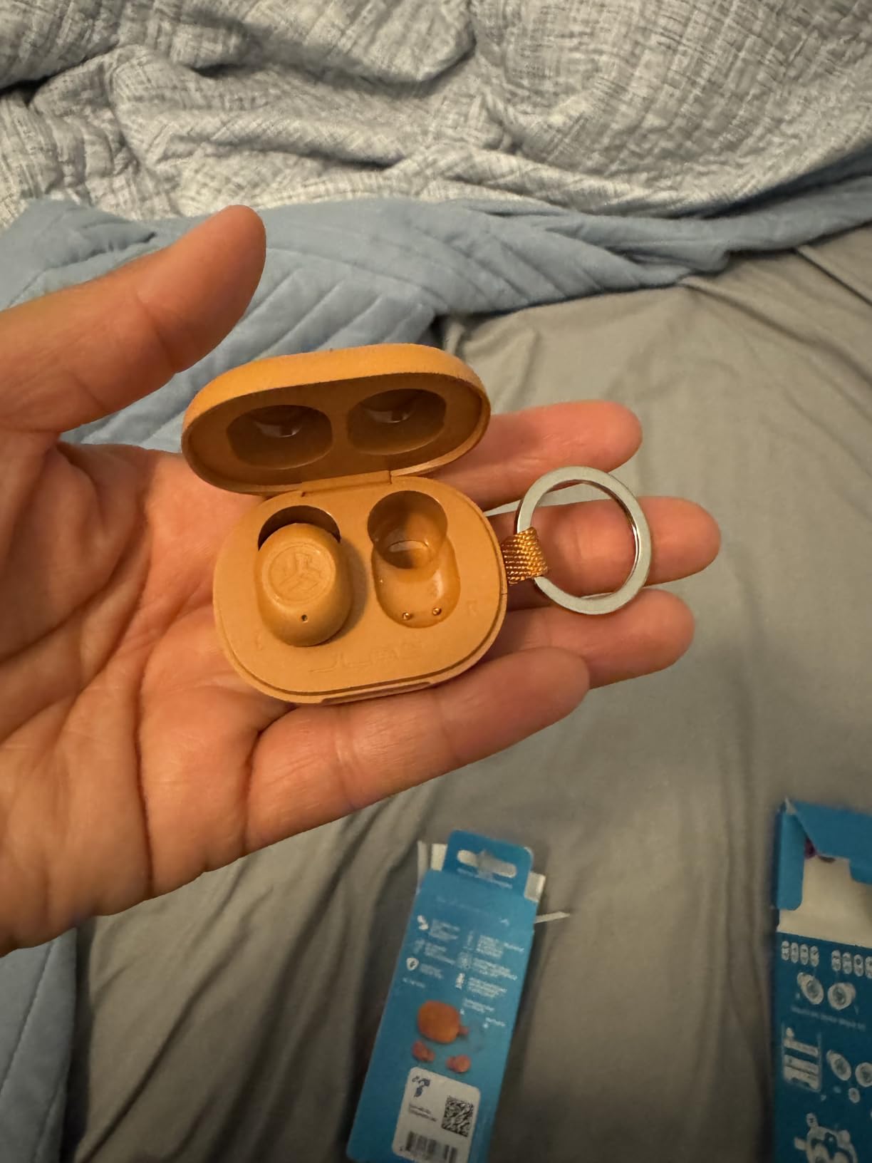 JLab JBuds Mini True Wireless Bluetooth Earbuds + Charging Case, Charcoal Black, IP55 Sweat and Dust Proof, Bluetooth Multipoint, Be Aware Audio, 3 EQ Sound Settings, Crystal Clear Calls Customer Review JLab JBuds Mini True Wireless Bluetooth Earbuds + Charging Case, Charcoal Black, IP55 Sweat and Dust Proof, Bluetooth Multipoint, Be Aware Audio, 3 EQ Sound Settings, Crystal Clear Calls - Customer Photo 1