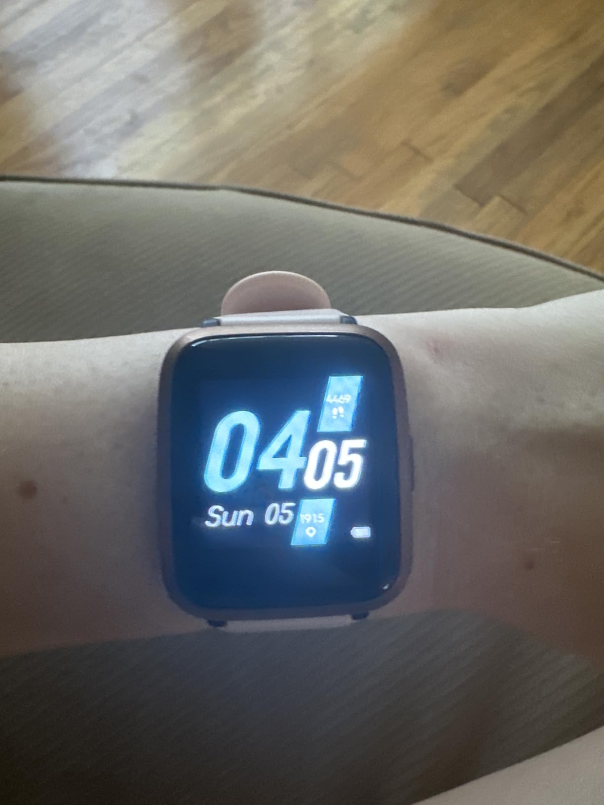 Fitness Tracker Watch with Heart Rate Monitor, Large Screen Activity Tracker with Pedometer, Sleep Monitor, Calories & Step Counter, 5ATM Waterproof Smart Watch for Women Men Fitness Watch for Sports - Customer Photo 1