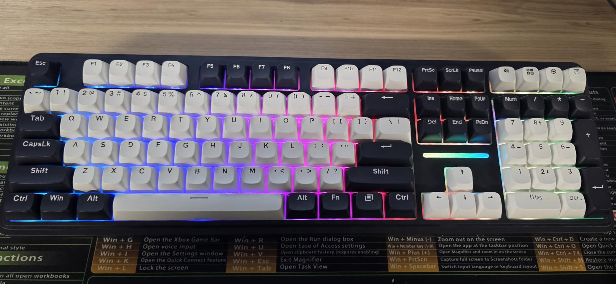 Redragon K668 RGB Gaming Keyboard, 108 Keys Wired Mechanical Keyboard w/Extra 4 Hotkeys, Sound Absorbing Foams, Upgraded Hot-swappable Socket, Mixed Color Keycaps x 2 Sets, Red Switch Customer Review Redragon K668 RGB Gaming Keyboard, 108 Keys Wired Mechanical Keyboard w/Extra 4 Hotkeys, Sound Absorbing Foams, Upgraded Hot-swappable Socket, Mixed Color Keycaps x 2 Sets, Red Switch - Customer Photo 1