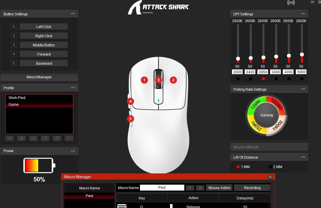 MANBASNAKE Attack Shark X3 Wireless Gaming Mouse, 49g Lightweight Triple Mode Ergonomic Computer Mouse, PAW3395 26K DPI Sensor, 200h Battery Life, Griptape Programmable Buttons for PC/Laptop/Mac/Win Customer Review MANBASNAKE Attack Shark X3 Wireless Gaming Mouse, 49g Lightweight Triple Mode Ergonomic Computer Mouse, PAW3395 26K DPI Sensor, 200h Battery Life, Griptape Programmable Buttons for PC/Laptop/Mac/Win - Customer Photo 1