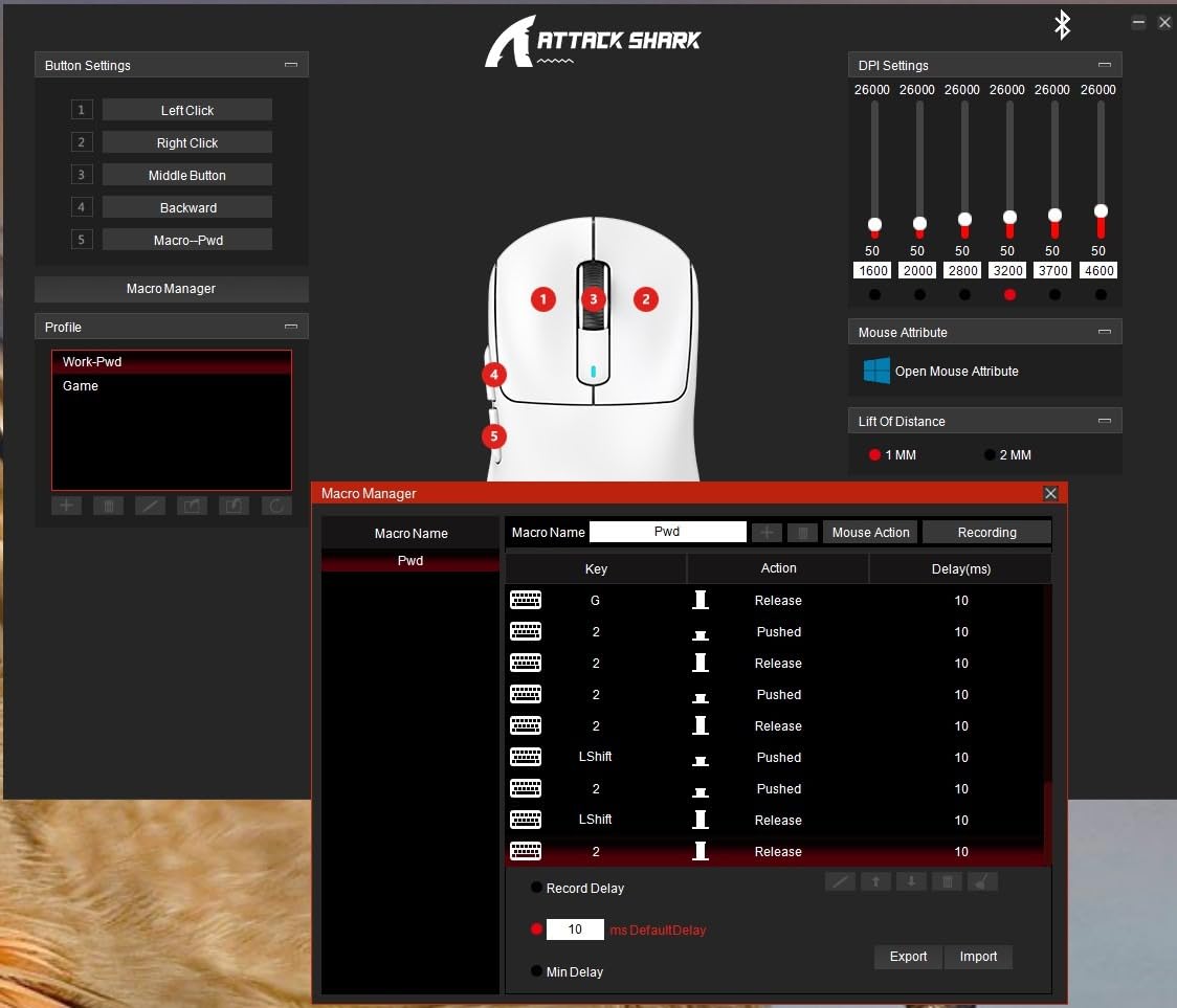 MANBASNAKE Attack Shark X3 Wireless Gaming Mouse, 49g Lightweight Triple Mode Ergonomic Computer Mouse, PAW3395 26K DPI Sensor, 200h Battery Life, Griptape Programmable Buttons for PC/Laptop/Mac/Win Customer Review MANBASNAKE Attack Shark X3 Wireless Gaming Mouse, 49g Lightweight Triple Mode Ergonomic Computer Mouse, PAW3395 26K DPI Sensor, 200h Battery Life, Griptape Programmable Buttons for PC/Laptop/Mac/Win - Customer Photo 2