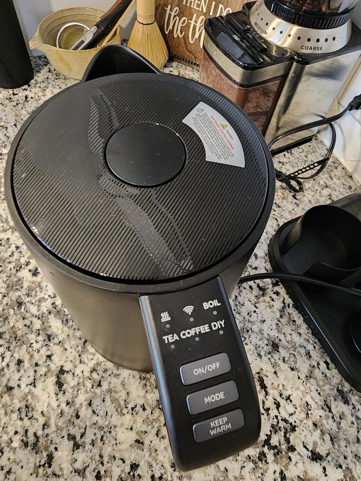 GoveeLife Smart Kettle Temperature Control 1.7L, 1500w WiFi Tea Kettle Electric with LED Indicator Lights, Remotely Control, 2H Keep Warm, 4 Presets Hot Water Boiler for Tea & Coffee & DIY - Customer Photo 2