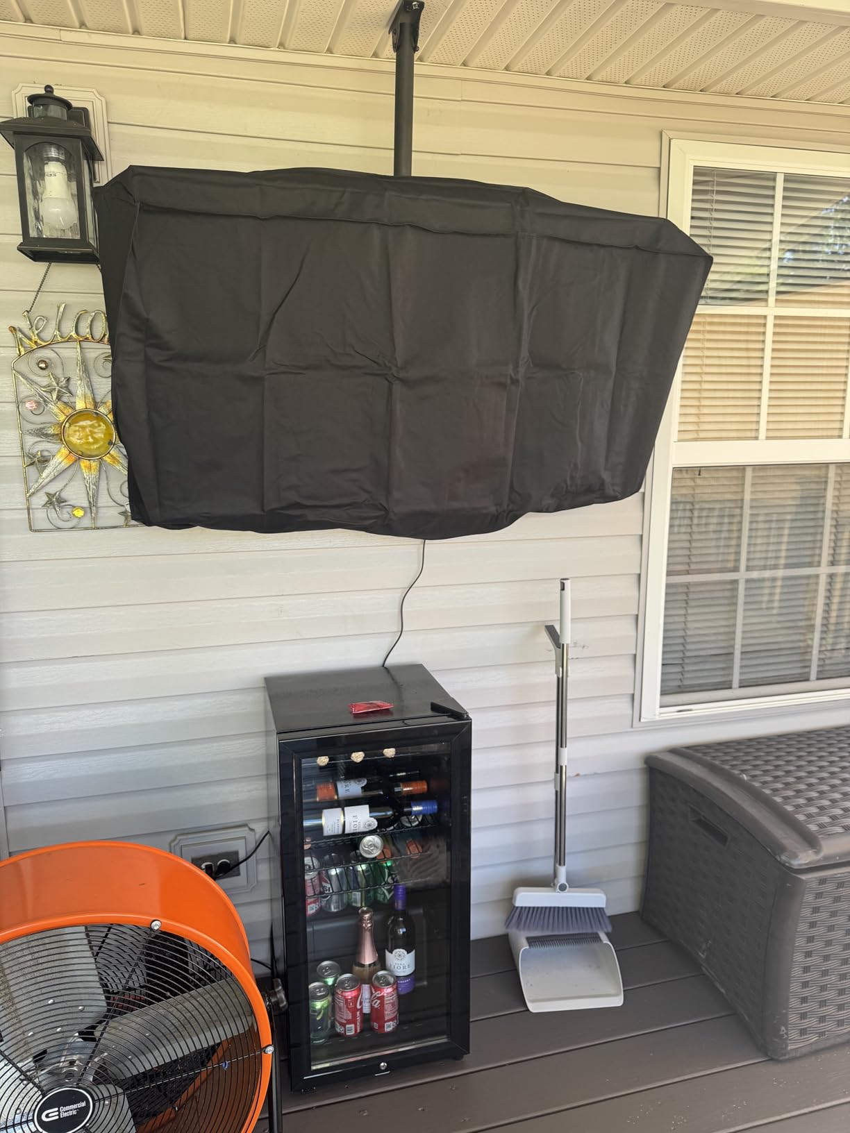 Beverage Refrigerator, 3.2 Cu.ft Mini Fridge with Double Glass Door, Cooler for Soda, Beer or Wine for Home, Office or Bar with Adjustable Removable Shelves (Black) - Customer Photo 1