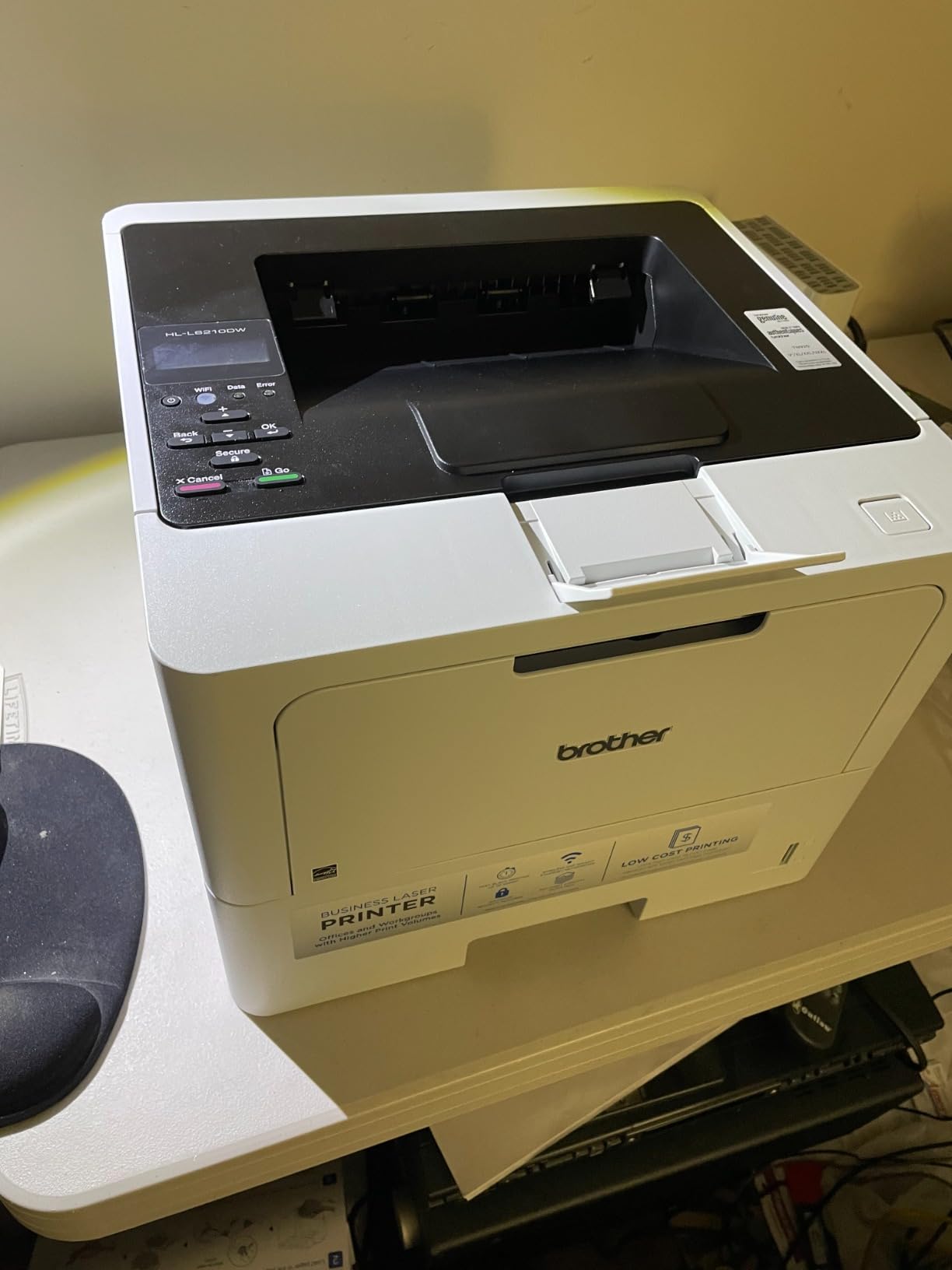 Brother Professional Laser Printer with High-Speed 50 ppm Output, Advanced Security Features, and Wireless Networking for Business, Monochrome Printing with Duplex Capability (HL-6210DW) - Customer Photo 3