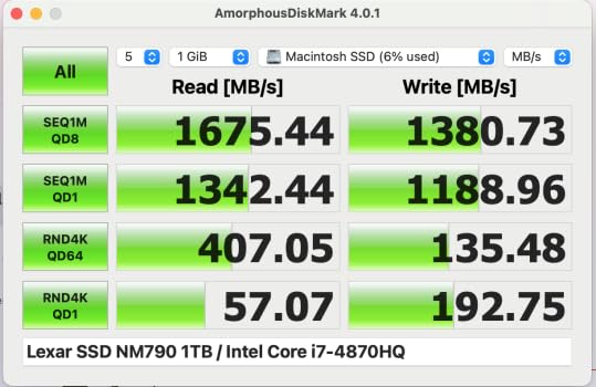 Lexar 1TB NM790 SSD with Heatsink PCIe Gen4 NVMe M.2 2280 Internal Solid State Drive, Up to 7400/6500 MB/s Read/Write, Compatible with PS5, for Gamers and Creators, Black (LNM790X001T-RN9NU) - Customer Photo 5