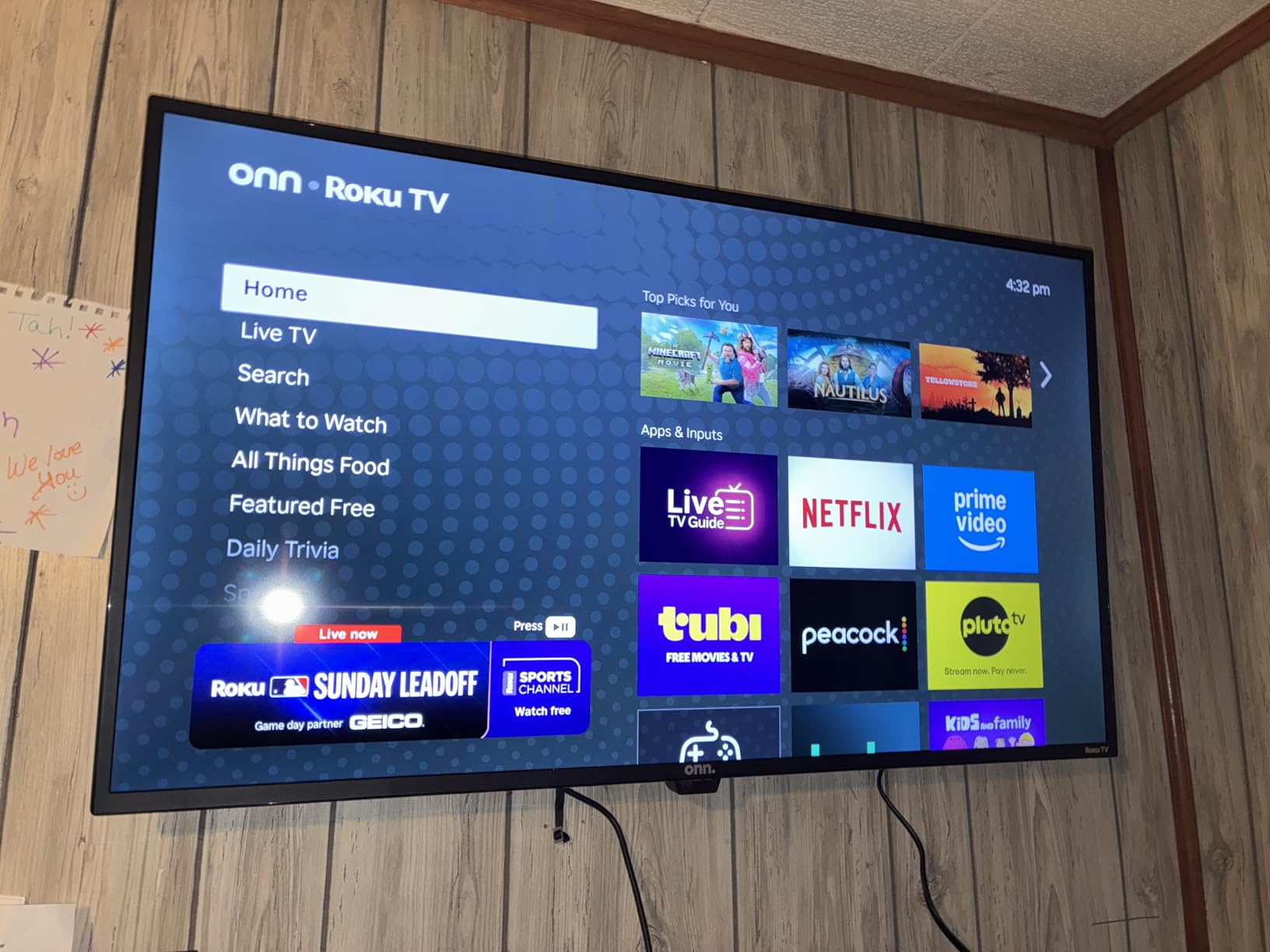 ONN 65-Inch Class 4k HDR10+ Smart TV + Free Wall Mount with Wi-Fi Connectivity and Mobile App | Flat Screen TV | Compatible with Home Kit | Alexa and Google Assistant (Renewed) - Customer Photo 2