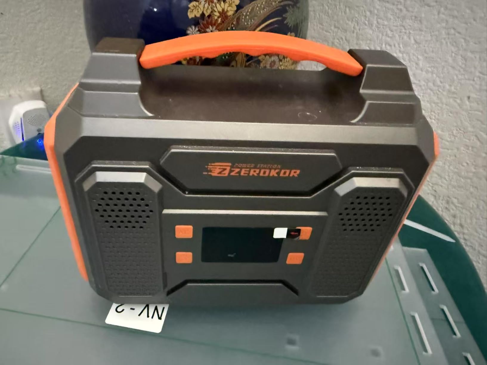 Portable Solar Generator, 300W Portable Power Station with Foldable 60W Solar Panel, 110V Pure Sine Wave 280Wh Lithium Battery Pack with USB DC AC Outlet for Home Use RV Van Outdoor Camping-Orange - Customer Photo 1