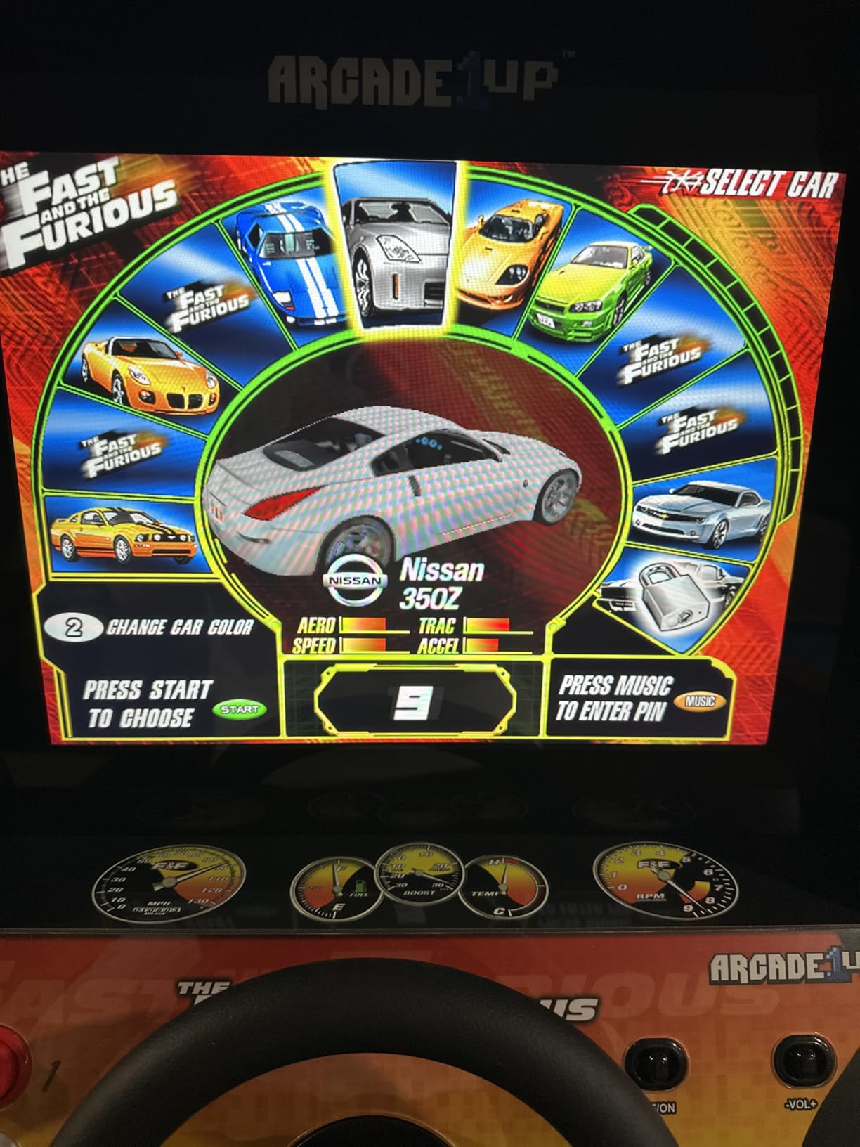 ARCADE1UP The Fast & The Furious Deluxe Arcade Game for Your Home, with 5-Foot-Tall Stand-up Cabinet, 2 Classic Games, and 17-inch LCD Screen - Customer Photo 1