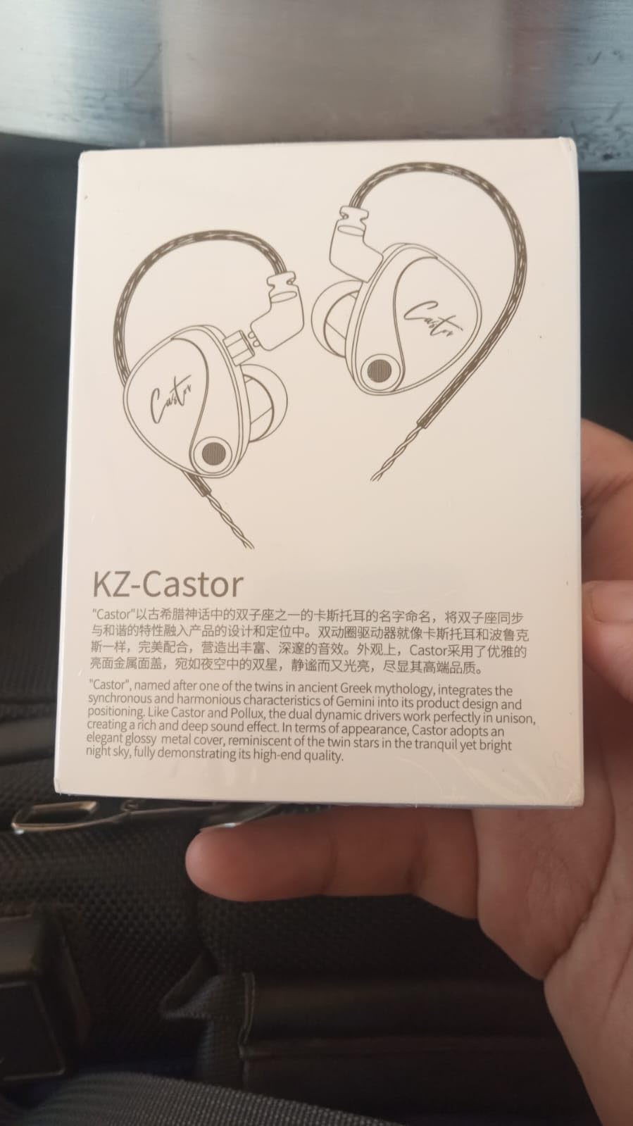KZ Castor in Ear Monitor Headphones, HiFi Improved Bass Earphone Sound Tunable Noise Isolating IEMs, Dual-Dynamic Driver Wired Earbuds, 2PIN-C Detachable Cable for Singers Musicians - Customer Photo 3