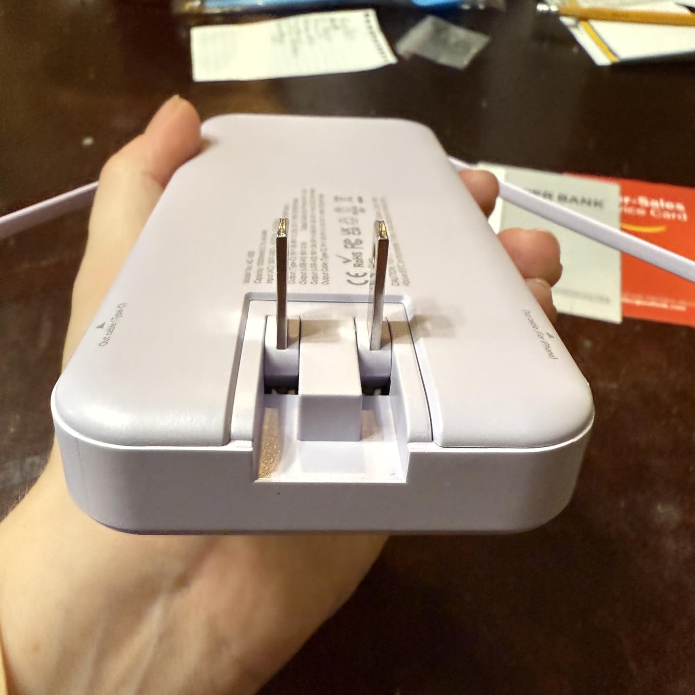 Portable Charger, 12000mAh 22.5W Type C Fast Charging Power Bank with Built-in Cables & Wall Plug, External Battery Bank with LED Display, Travel Essential Battery Pack for iPhone, iPad, Samsung Black - Customer Photo 1