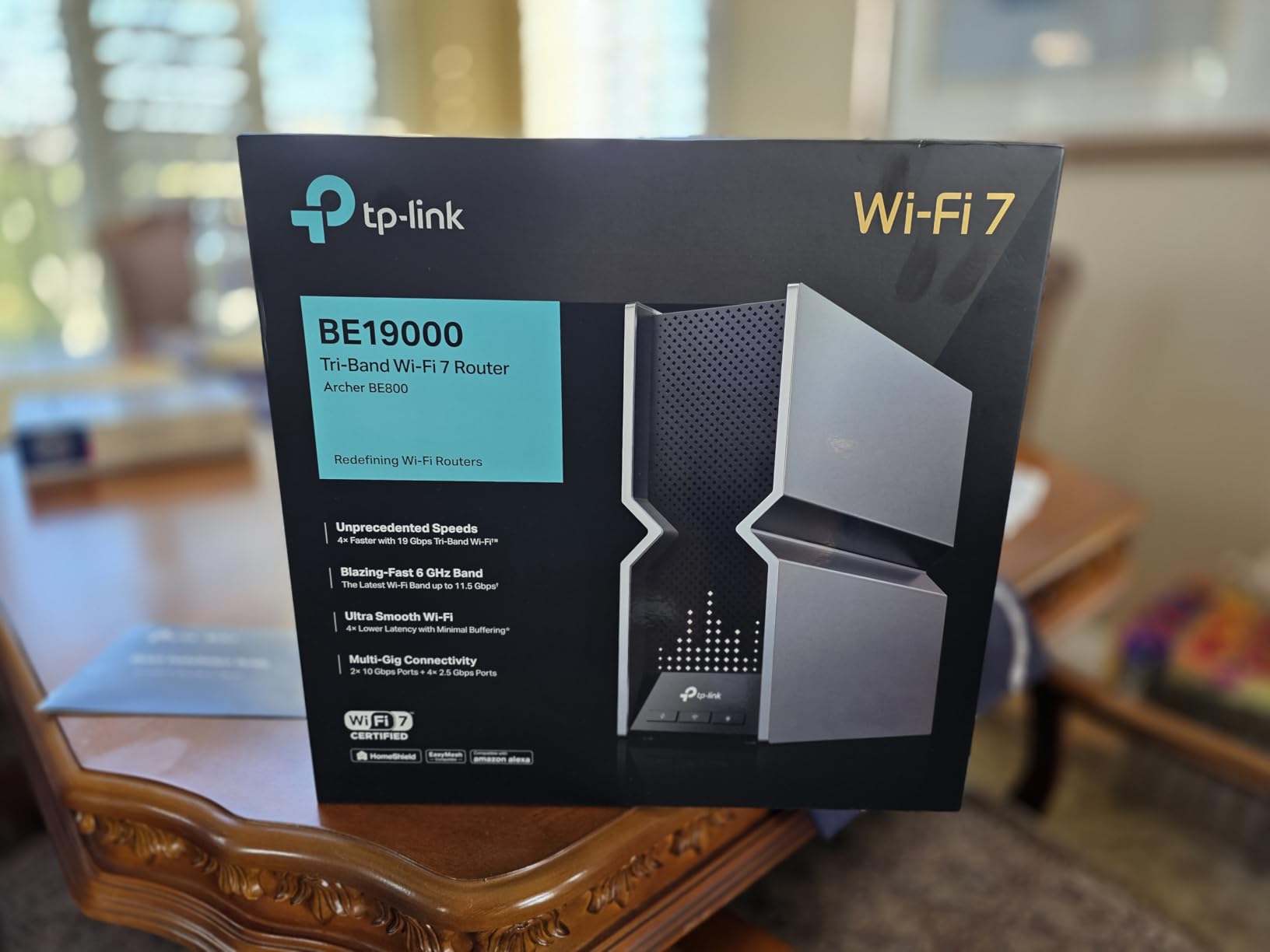 TP-Link Tri-Band BE9300 WiFi 7 Router (Archer BE550) - 6-Stream, Full 2.5G Ports w/ 6 Internal Antennas, Up to 2,000 Sq Ft, Add Easy-Mesh Device for Extended Coverage, VPN Support, Free Expert Support - Customer Photo 4