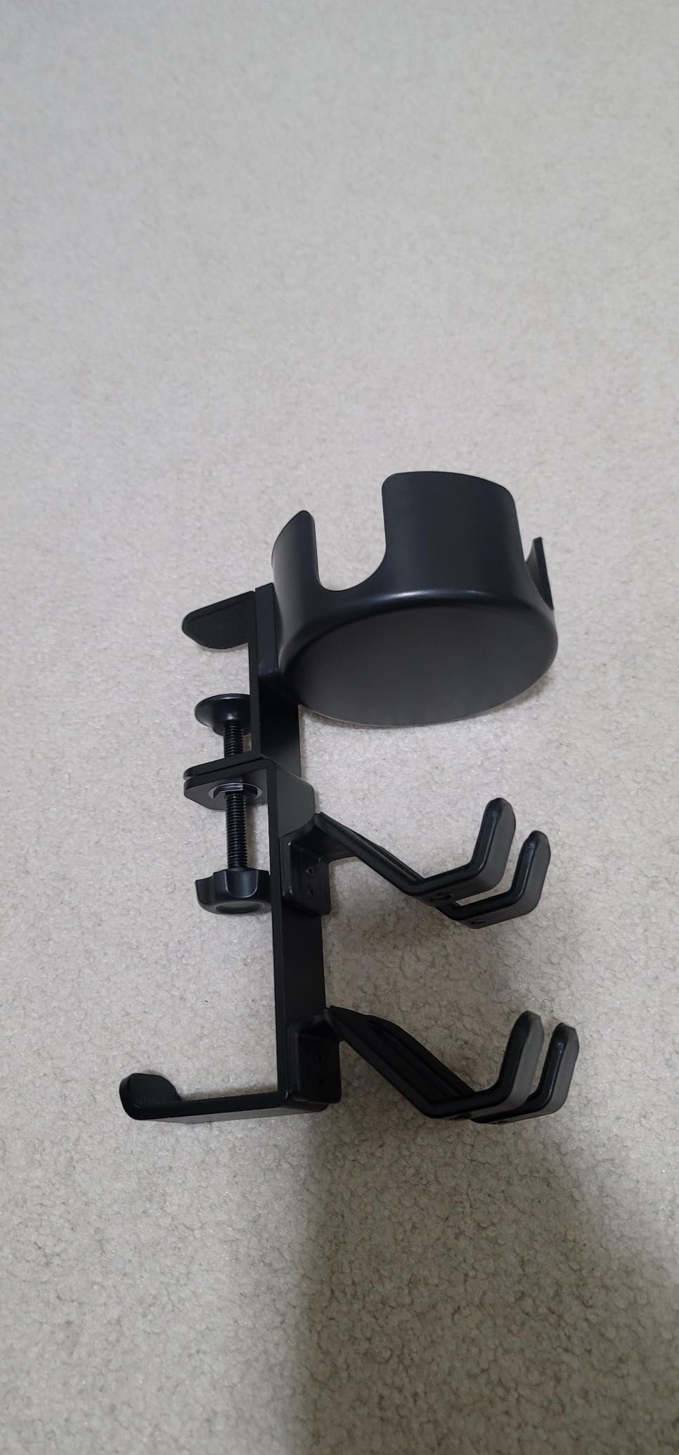 360° Rotating Controller Headphone Holder - Larger Desk Cup Holder with Adjustable Headset Hanger Controller Stand | Clamp On Desk Organizer | Gaming Desk Pc Accessories - Customer Photo 2