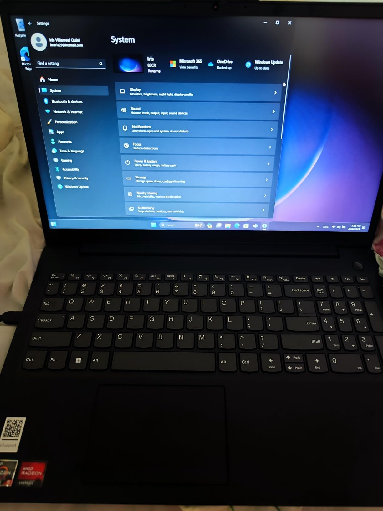 Lenovo V15 Laptop, 15.6