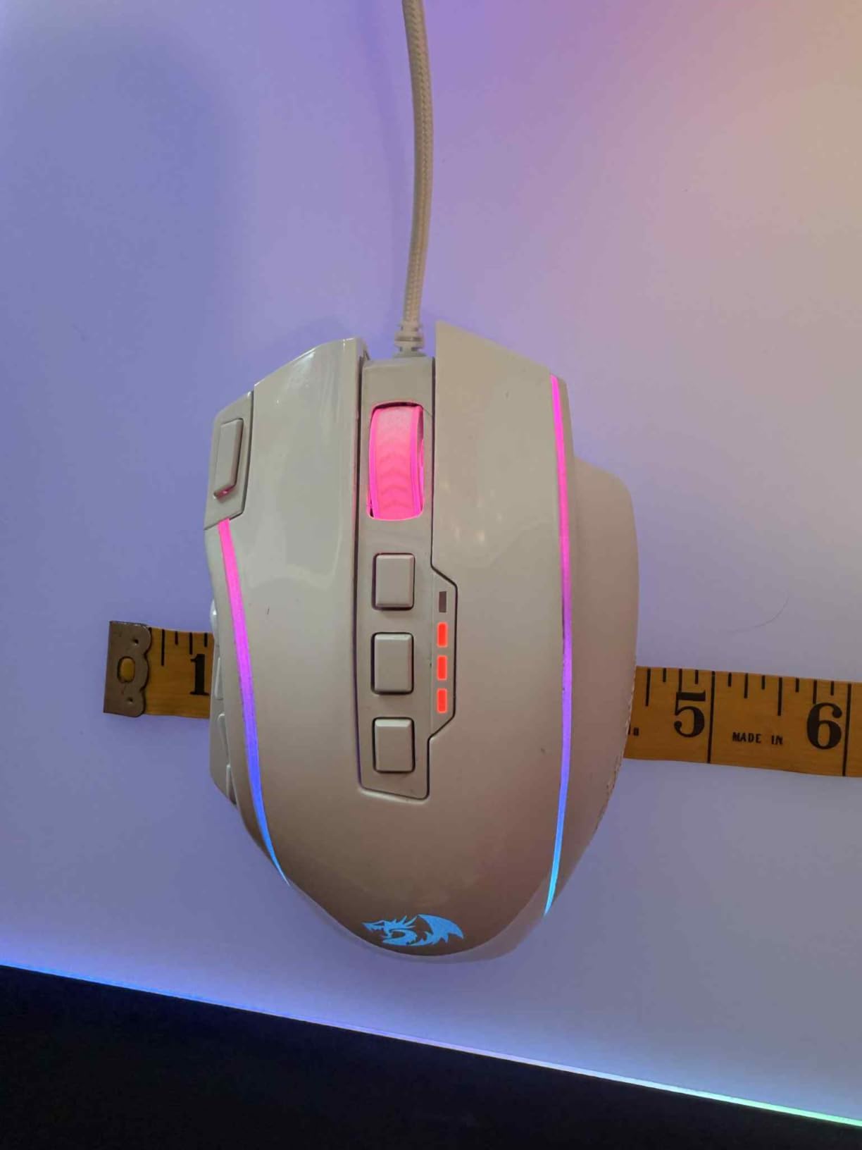 Redragon Wireless Gaming Mouse, MMO Gaming Mouse UP 16,000 DPI, 16 Macro Programmable Buttons, RGB Rechargeable with 12 Side Buttons, 70Hrs for PC Laptop MOBA FPS, M901P-KS Customer Review Redragon Wireless Gaming Mouse, MMO Gaming Mouse UP 16,000 DPI, 16 Macro Programmable Buttons, RGB Rechargeable with 12 Side Buttons, 70Hrs for PC Laptop MOBA FPS, M901P-KS - Customer Photo 2