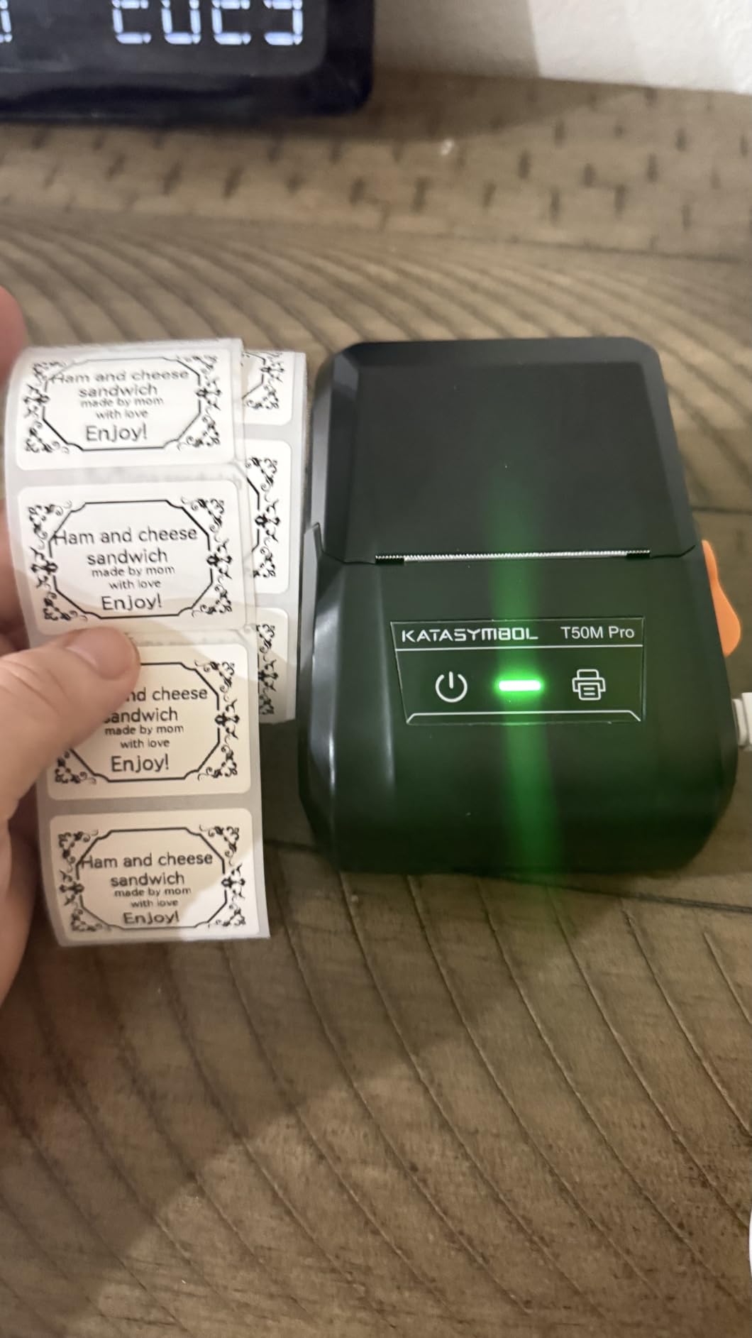 SUPVAN T50M Pro Bluetooth Label Maker Machine with Tape, Wide Waterproof Label, Versatile App with 40 Fonts and 650+ Icons, Inkless Labeler for Home, Kitchen, School, Office Organization, Black - Customer Photo 2