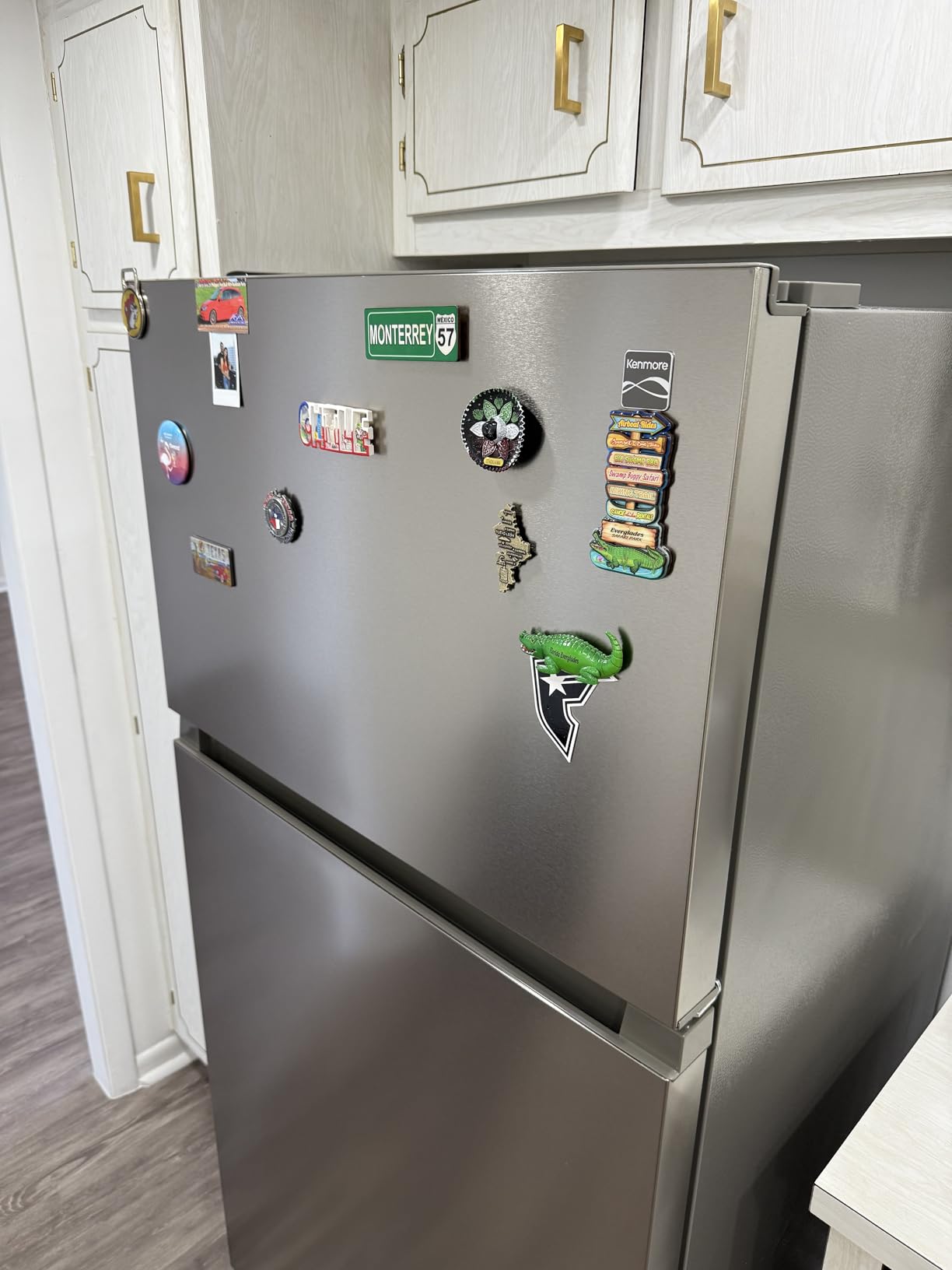 Kenmore 33 in. 20.5 cu. ft. Capacity Refrigerator/Freezer with Full-Width Adjustable Glass Shelving, Humidity Control Crispers, ENERGY STAR Certified, Fingerprint Resistant Stainless Steel Customer Review Kenmore 33 in. 20.5 cu. ft. Capacity Refrigerator/Freezer with Full-Width Adjustable Glass Shelving, Humidity Control Crispers, ENERGY STAR Certified, Fingerprint Resistant Stainless Steel - Customer Photo 2