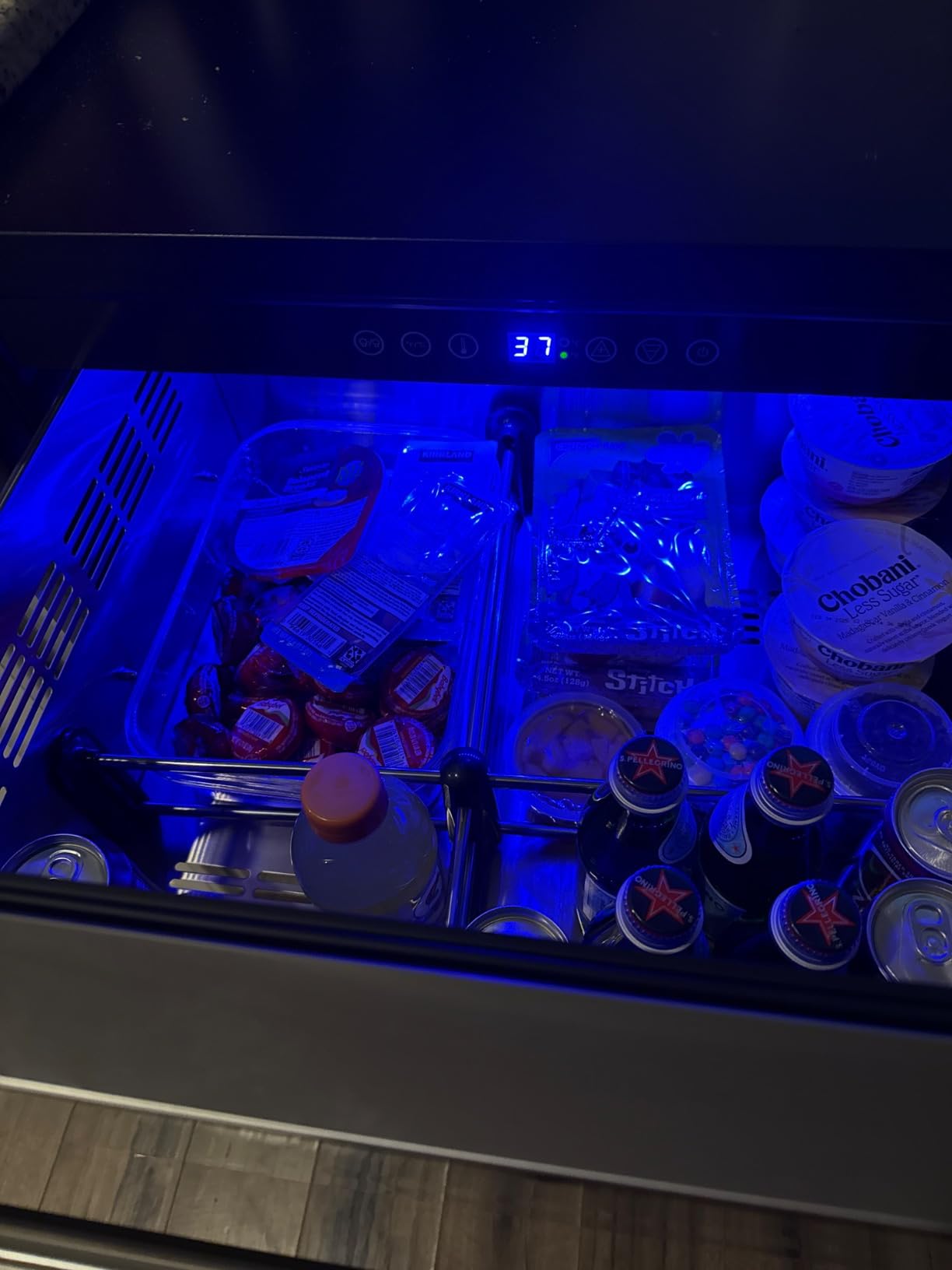 EUHOMY 24 Inch Under Counter Double Drawer Fridge, Weather Proof Stainless Steel Outdoor Beverage Refrigerator for Patio, Built-in Beverage Fridge for Home & Commercial Use Stainless Steel Silver - Customer Photo 4