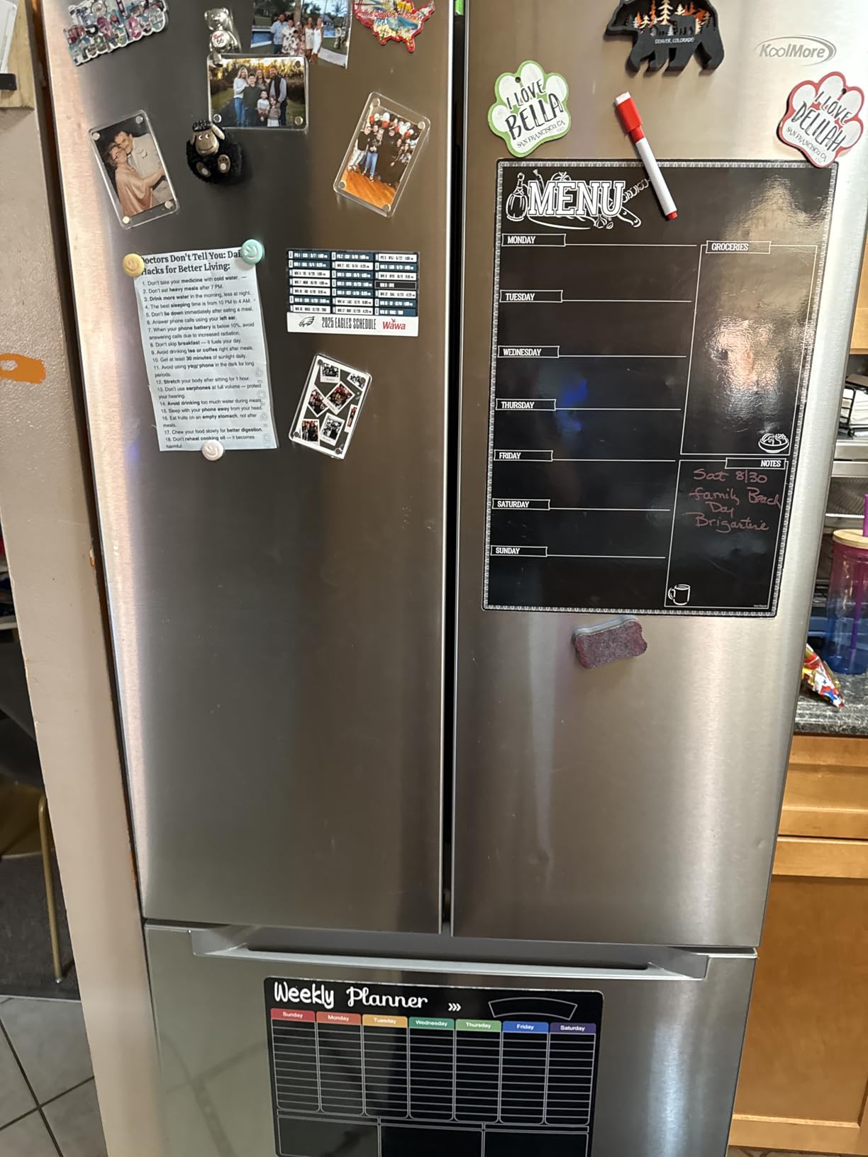 KoolMore KM-RERFDSS-18C 30-Inch and 18.5 cu. ft. Counter Depth French Refrigerator with Three Doors and Deep Freezer in Stainless-Steel, Silver - Customer Photo 4