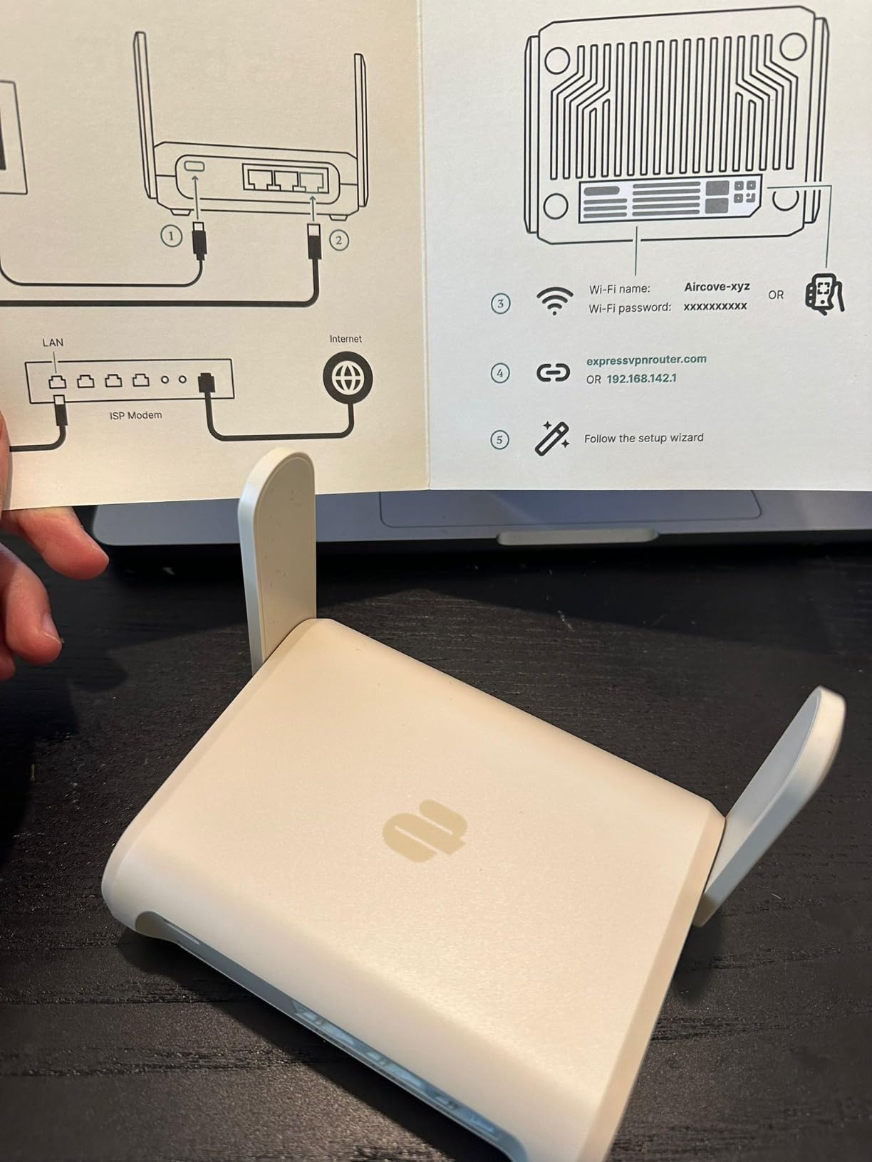 Aircove Go | Portable Wi-Fi 6 VPN Router | Protect Unlimited Devices | Free 30-Day ExpressVPN Trial | (U.S. & Canada Version) - Customer Photo 3