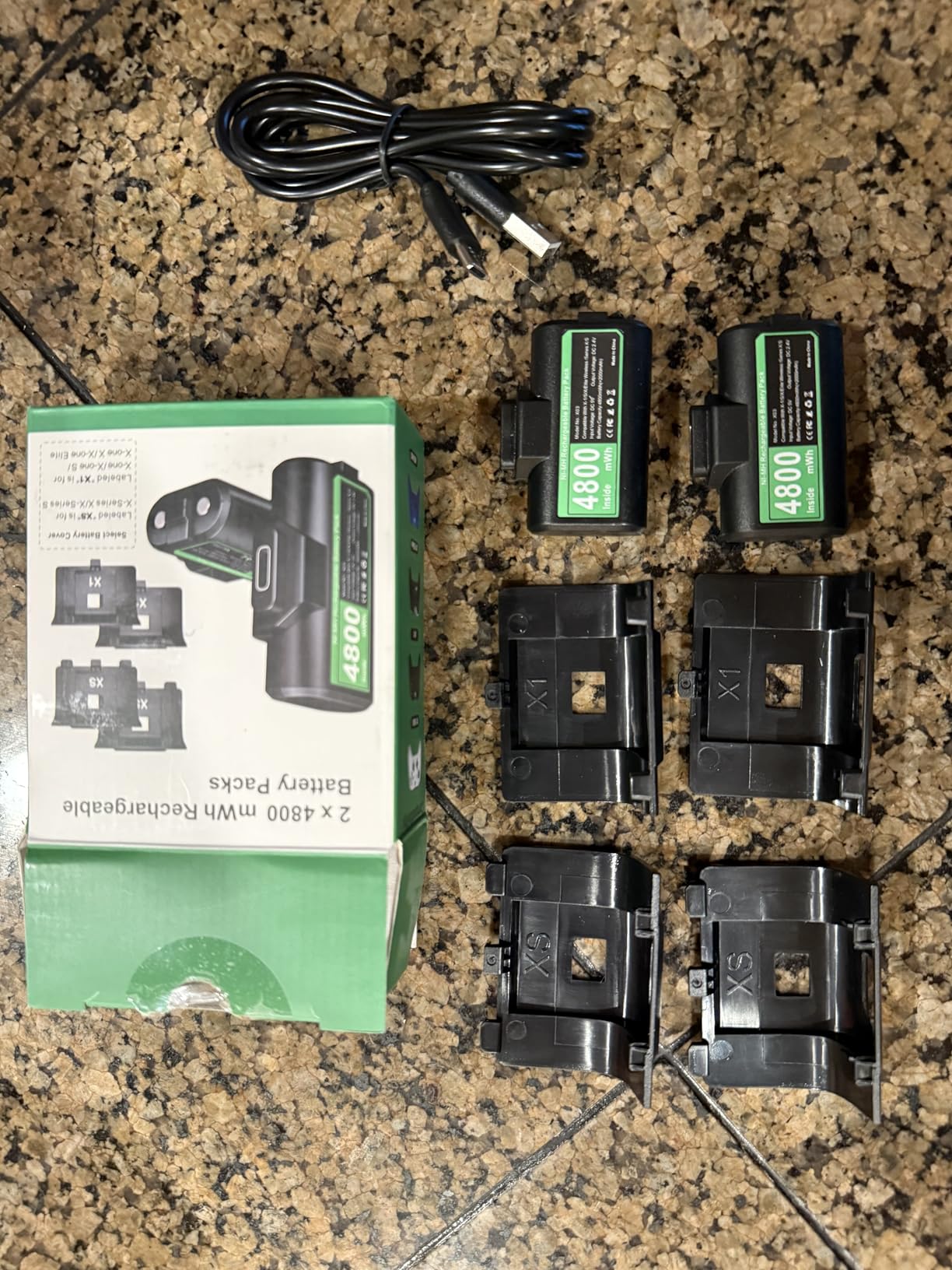 Rechargeable Controller Battery Pack for Xbox,2x4800mWh(2000mAh) Batteries Pack with USB-C Charging Cable for Xbox Series S|X/Xbox One S/One X/One Elite Remote Play and Charge Kit with 4 Cover(2 Pack) Customer Review Rechargeable Controller Battery Pack for Xbox,2x4800mWh(2000mAh) Batteries Pack with USB-C Charging Cable for Xbox Series S|X/Xbox One S/One X/One Elite Remote Play and Charge Kit with 4 Cover(2 Pack) - Customer Photo 4