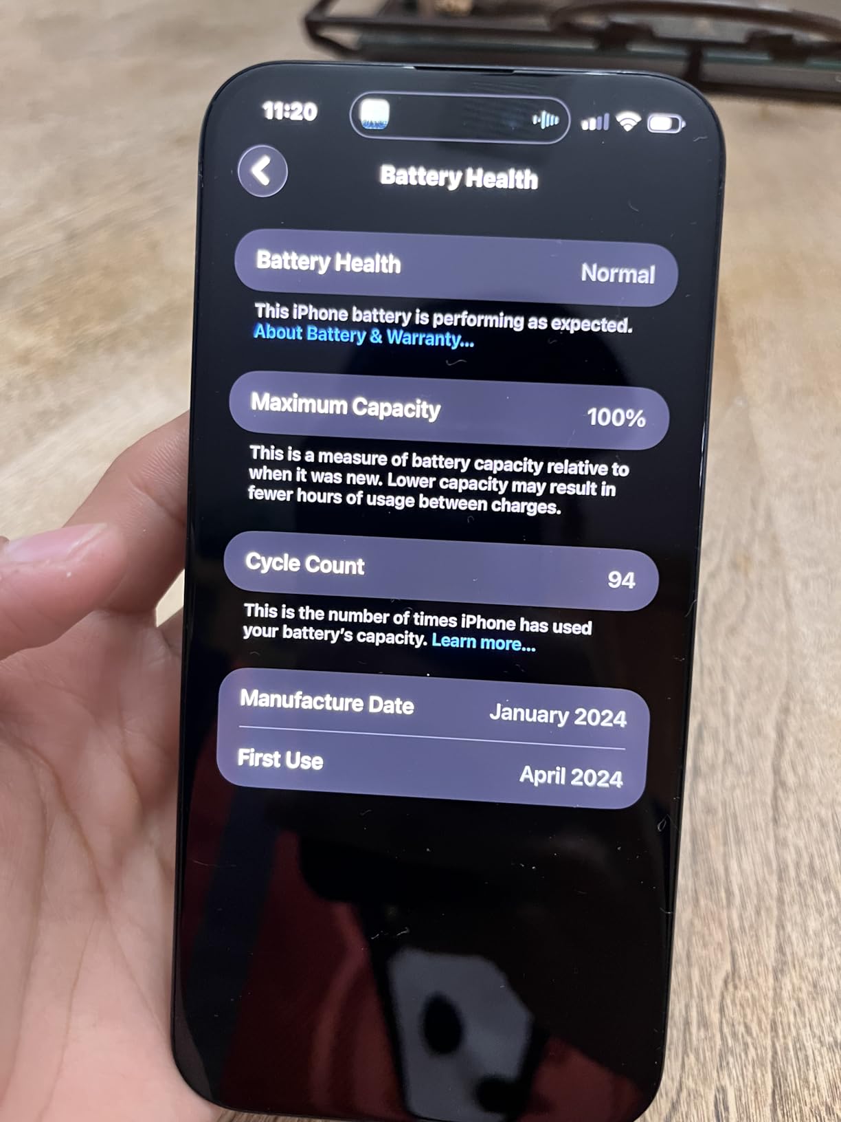 Apple iPhone 15 Pro Max, 256GB, Blue Titanium - Unlocked (Renewed) Customer Review Apple iPhone 15 Pro Max, 256GB, Blue Titanium - Unlocked (Renewed) - Customer Photo 1