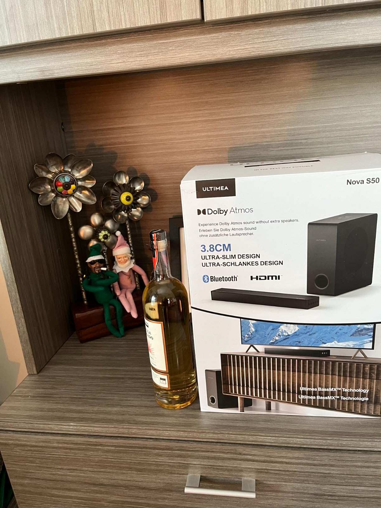 ULTIMEA Sound Bars for Smart TV with Dolby Atmos, 3D Surround Sound System for TV Speakers, 2.1 Soundbar for TV with Subwoofer, Bass Boost, Peak Power 190W, HDMI eARC, Nova S50, 2024 Upgrade - Customer Photo 3