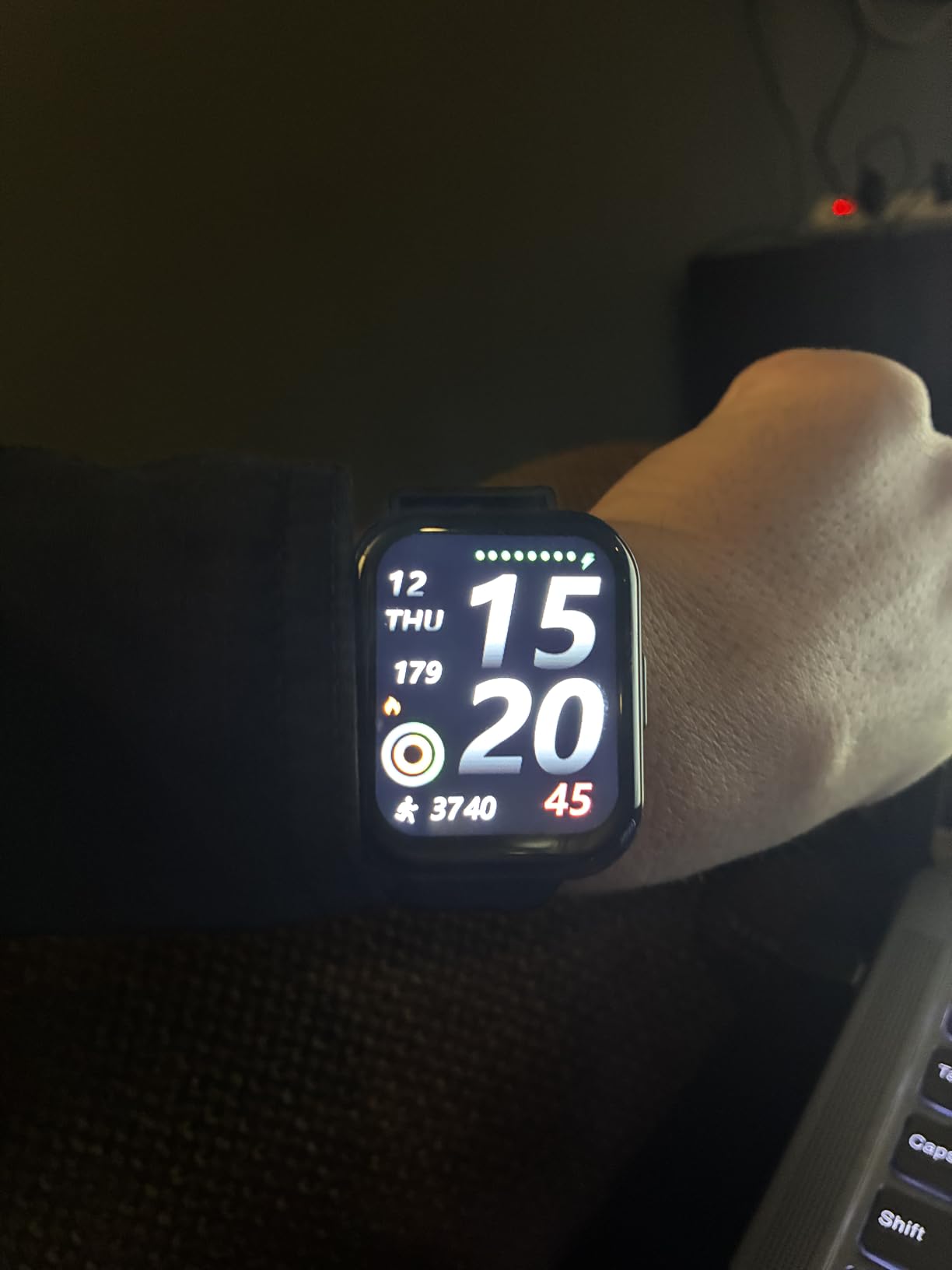 Parsonver Smart Watch, 5ATM Waterproof Watch for Swimming, Fitness Activity Tracker with 110+ Sports Modes, Heart Rate/Sleep/SpO2/Calories Monitor, Pedometer, Fitness Watch for Android & iPhone, Black - Customer Photo 2