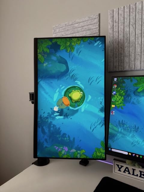 Amazon Basics 27 inch Monitor, FHD 1080P, Max 100Hz, VESA Compatible, Built-in Speakers, Black - Customer Photo 2