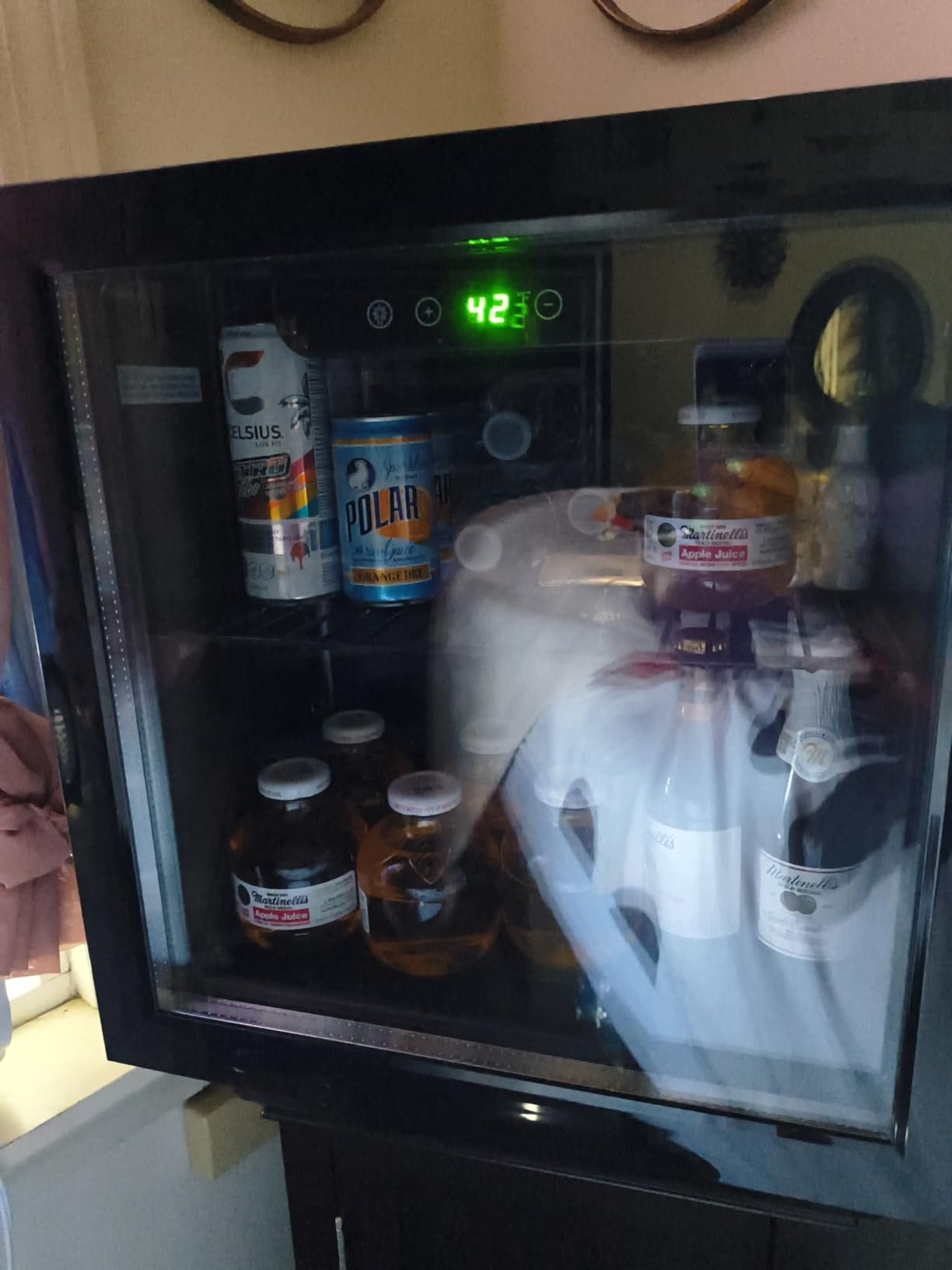 Antarctic Star Mini Fridge Cooler - 12 Bottle 48 Can Beverage Refrigerator Glass Door for Drinks or Beer Wine –Small Drink Dispenser for Home, Office or Bar, Electronic Temperature Control，1.3cu.ft. - Customer Photo 1