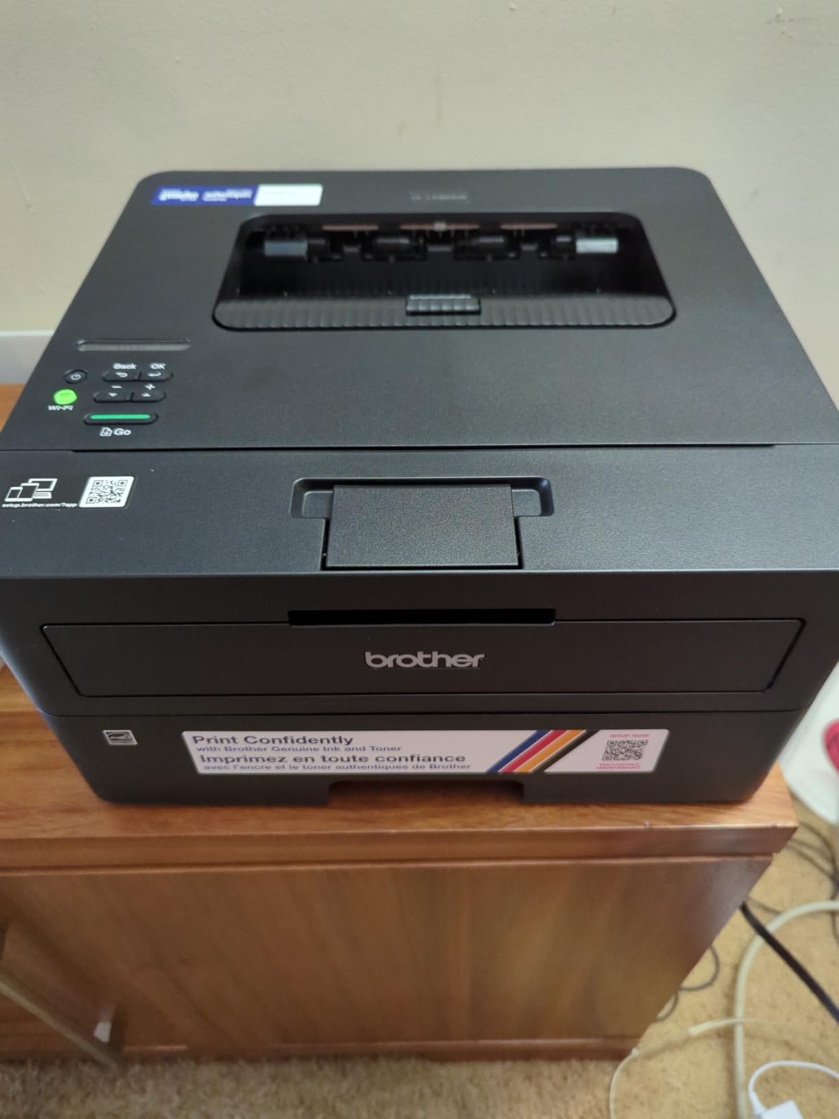 Brother HL-L2460DW Wireless Compact Monochrome Laser Printer with Duplex, Mobile Printing, Black & White Output | Includes Refresh Subscription Trial(1), Works with Alexa - Customer Photo 1