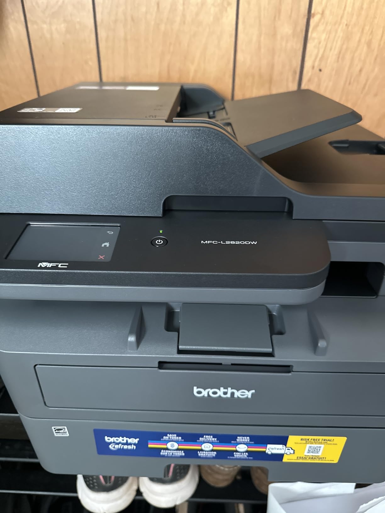 Brother MFC-L2820DW Wireless Compact Monochrome All-in-One Laser Printer with Copy, Scan and Fax, Duplex, Black & White | Includes Refresh Subscription Trial(1), Works with Alexa Customer Review Brother MFC-L2820DW Wireless Compact Monochrome All-in-One Laser Printer with Copy, Scan and Fax, Duplex, Black & White | Includes Refresh Subscription Trial(1), Works with Alexa - Customer Photo 1