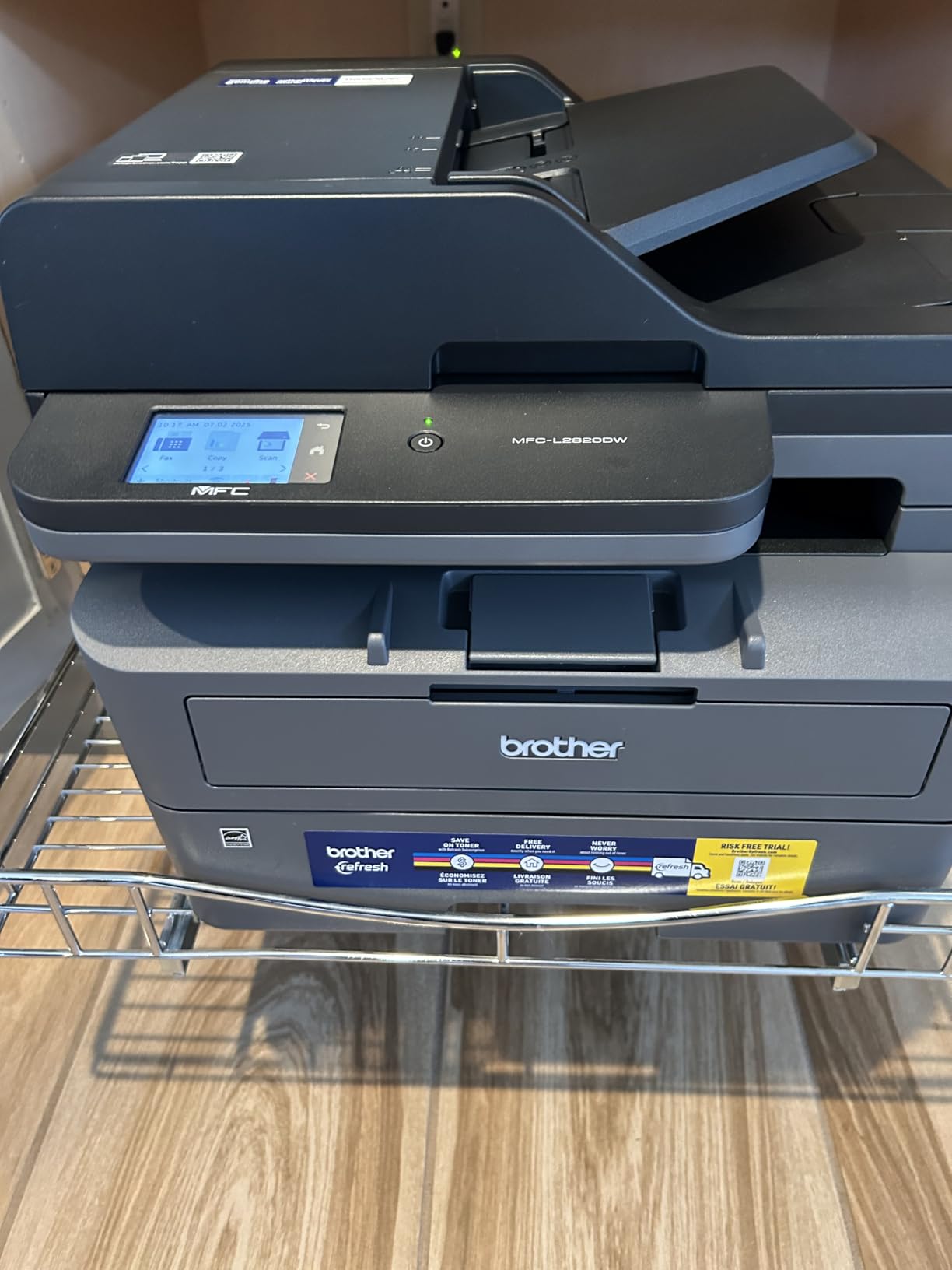 Brother MFC-L2820DW Wireless Compact Monochrome All-in-One Laser Printer with Copy, Scan and Fax, Duplex, Black & White | Includes Refresh Subscription Trial(1), Works with Alexa Customer Review Brother MFC-L2820DW Wireless Compact Monochrome All-in-One Laser Printer with Copy, Scan and Fax, Duplex, Black & White | Includes Refresh Subscription Trial(1), Works with Alexa - Customer Photo 2