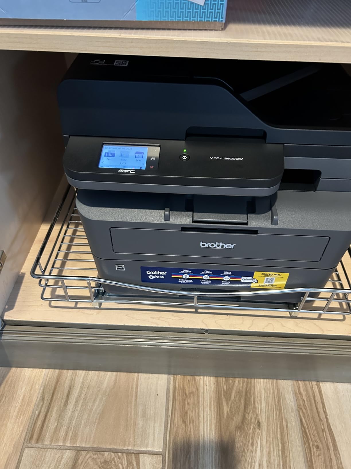 Brother MFC-L2820DW Wireless Compact Monochrome All-in-One Laser Printer with Copy, Scan and Fax, Duplex, Black & White | Includes Refresh Subscription Trial(1), Works with Alexa - Customer Photo 5