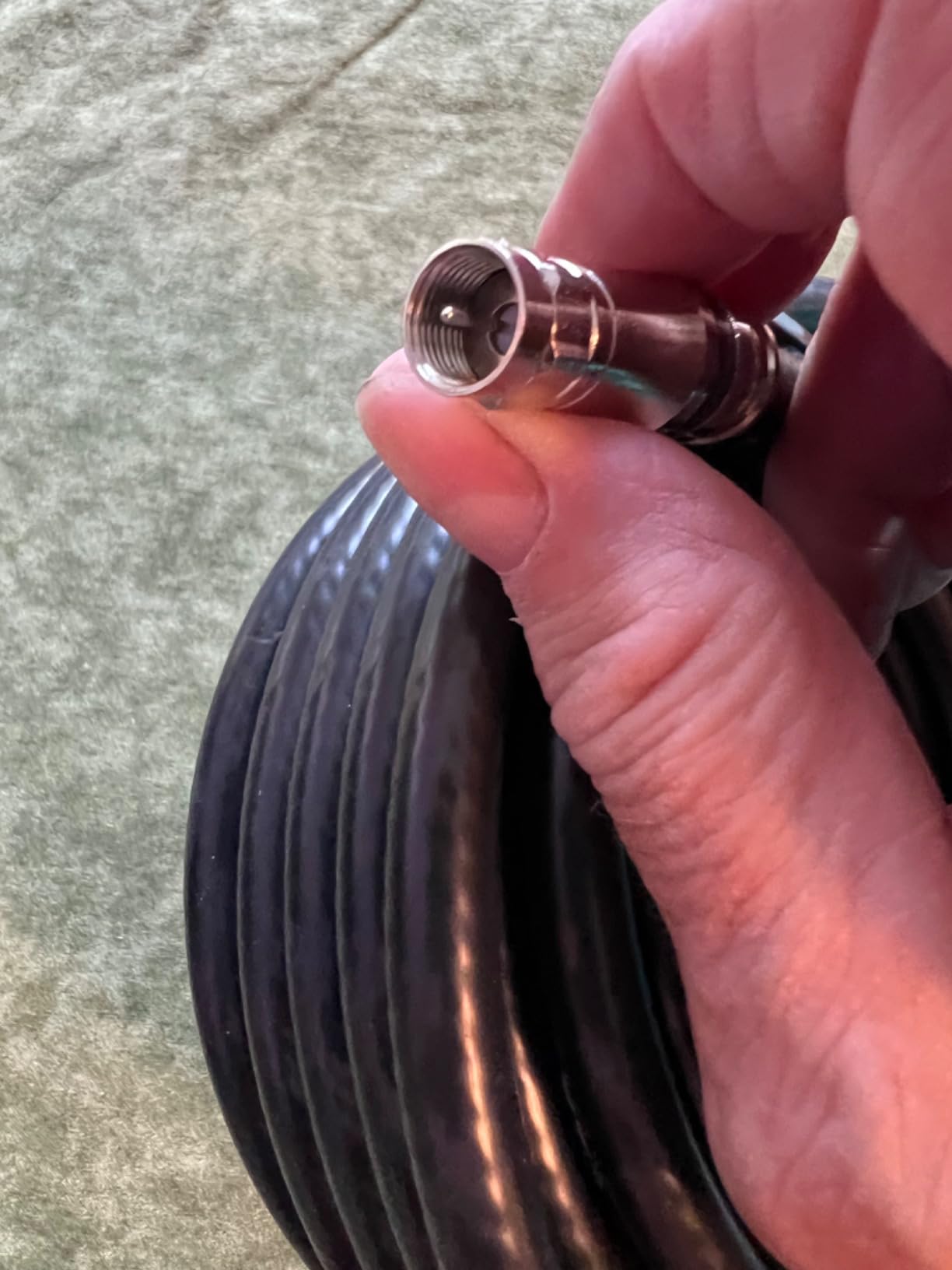 RG11 Coaxial Cable 30ft,Low Loss 14AWG RG11 Coax Cable 75ohm with F Type Connector High Definition for CATV,Satellite Dish,VHF/UHF,Radio,TV Antennas - Customer Photo 5