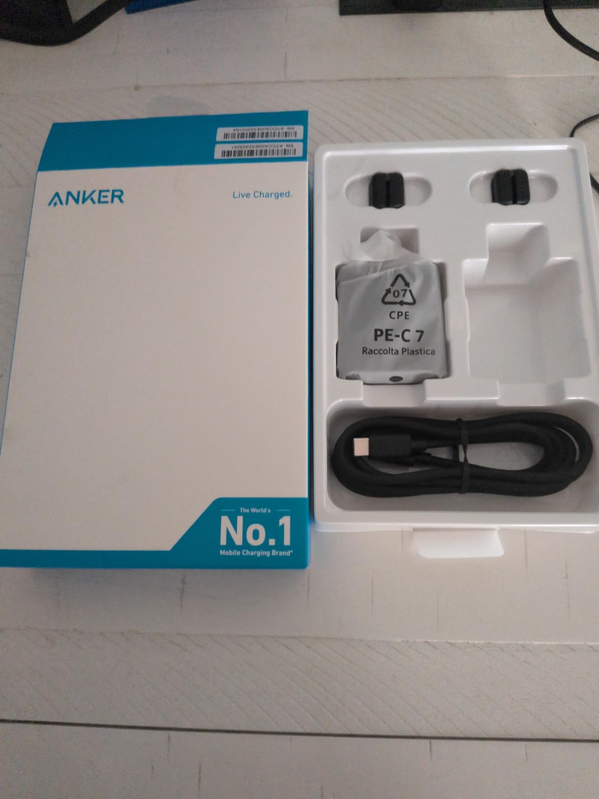 Anker 45W USB C Charger Block, PPS Fast Charger with USB-C Cable for iPhone 17/16 and More Series, iPad, Galaxy S24 Ultra (2-Pack 5 ft Cable Included) Customer Review Anker 45W USB C Charger Block, PPS Fast Charger with USB-C Cable for iPhone 17/16 and More Series, iPad, Galaxy S24 Ultra (2-Pack 5 ft Cable Included) - Customer Photo 2