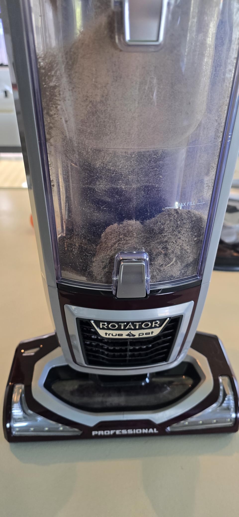 Shark Lift-Away Upright Vacuum with Powerfins, Self-Cleaning Brushroll, Anti-Allergen Complete Seal Technology, No Hair Wrap, LED Headlights, and Advanced Swivel Steering, Eggplant, ZD201 - Customer Photo 2