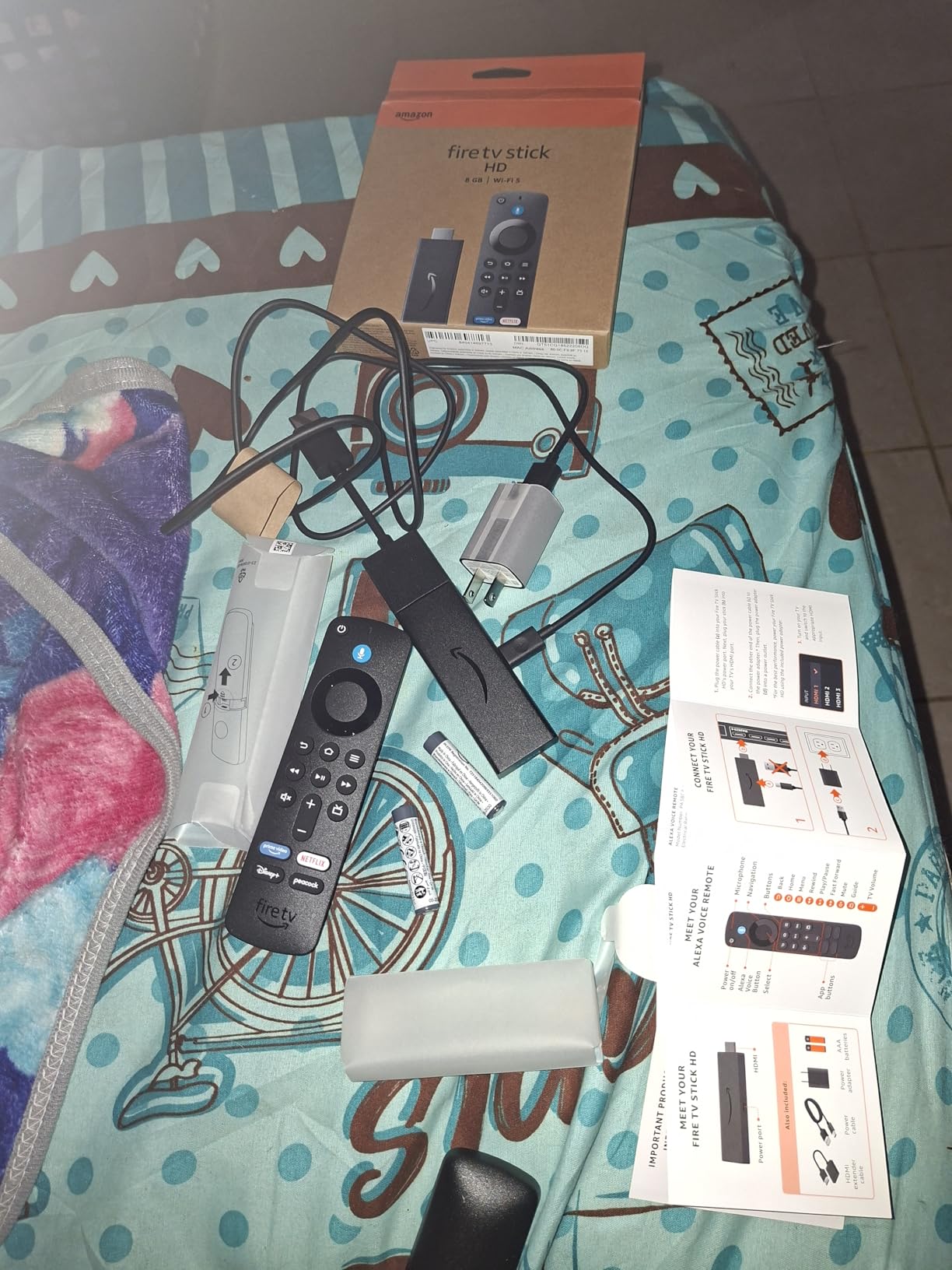 Amazon Fire TV Stick HD (newest model), free and live TV, Alexa Voice Remote, smart home controls, HD streaming - Customer Photo 3