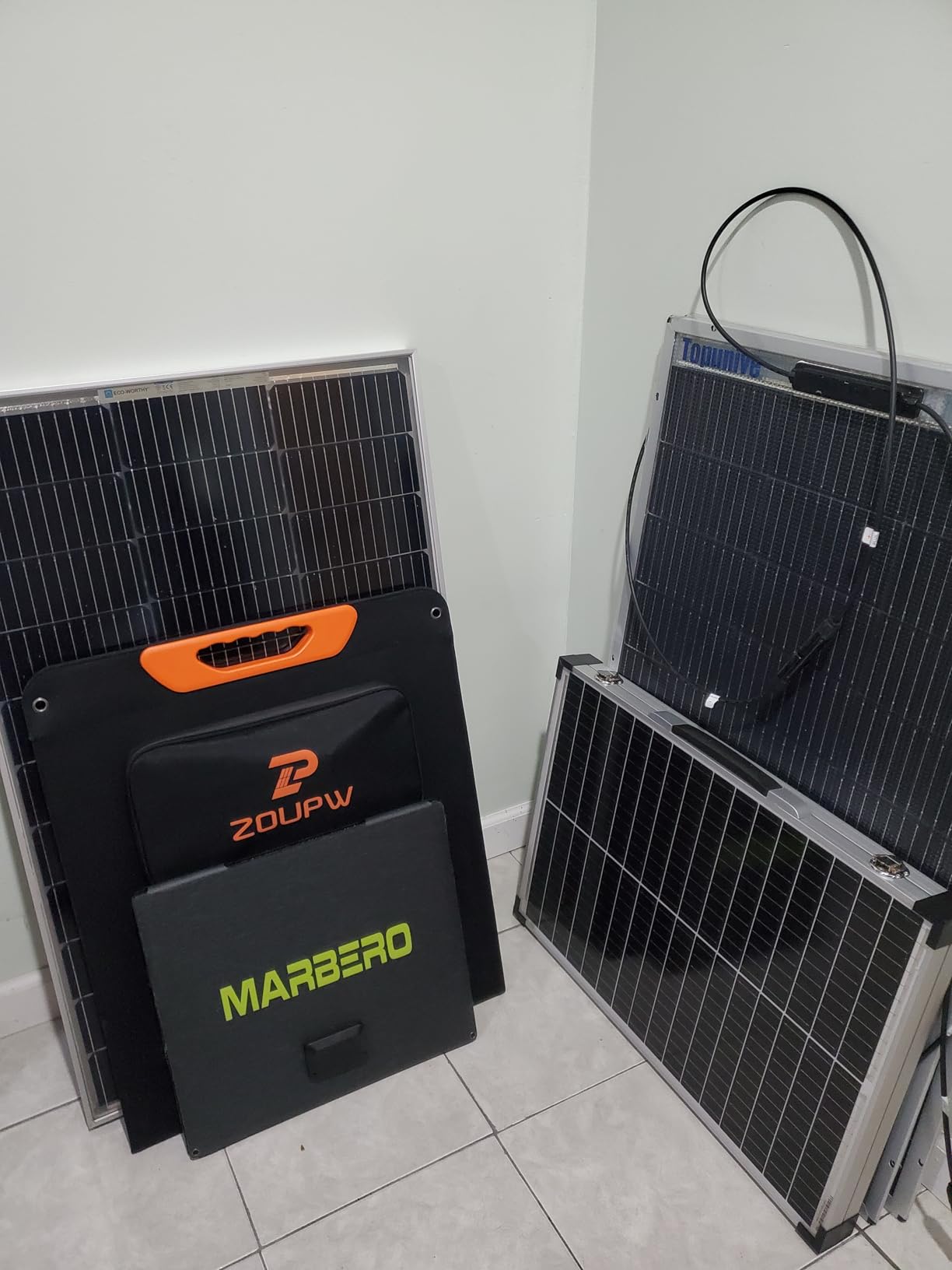 100W Portable Solar Panel,RV Essentials, 20V ETFE Foldable Solar Charger for Power Station,QC3.0 USB-A &Type-C Output,23.5% High Efficiency IP67 Waterproof for Camping RV Hurricane - Customer Photo 2