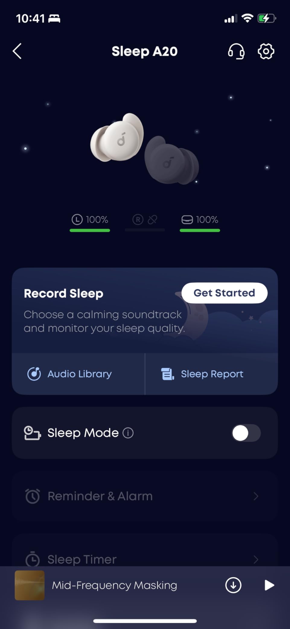 Soundcore Sleep A20 by Anker Sleep Earbuds, 30dB High-Frequency Noise Reduction, Small Earplugs for Side Sleepers, 80H Playtime, Stream Content via Bluetooth 5.3, Sleep Monitor, Personal Alarm - Customer Photo 4