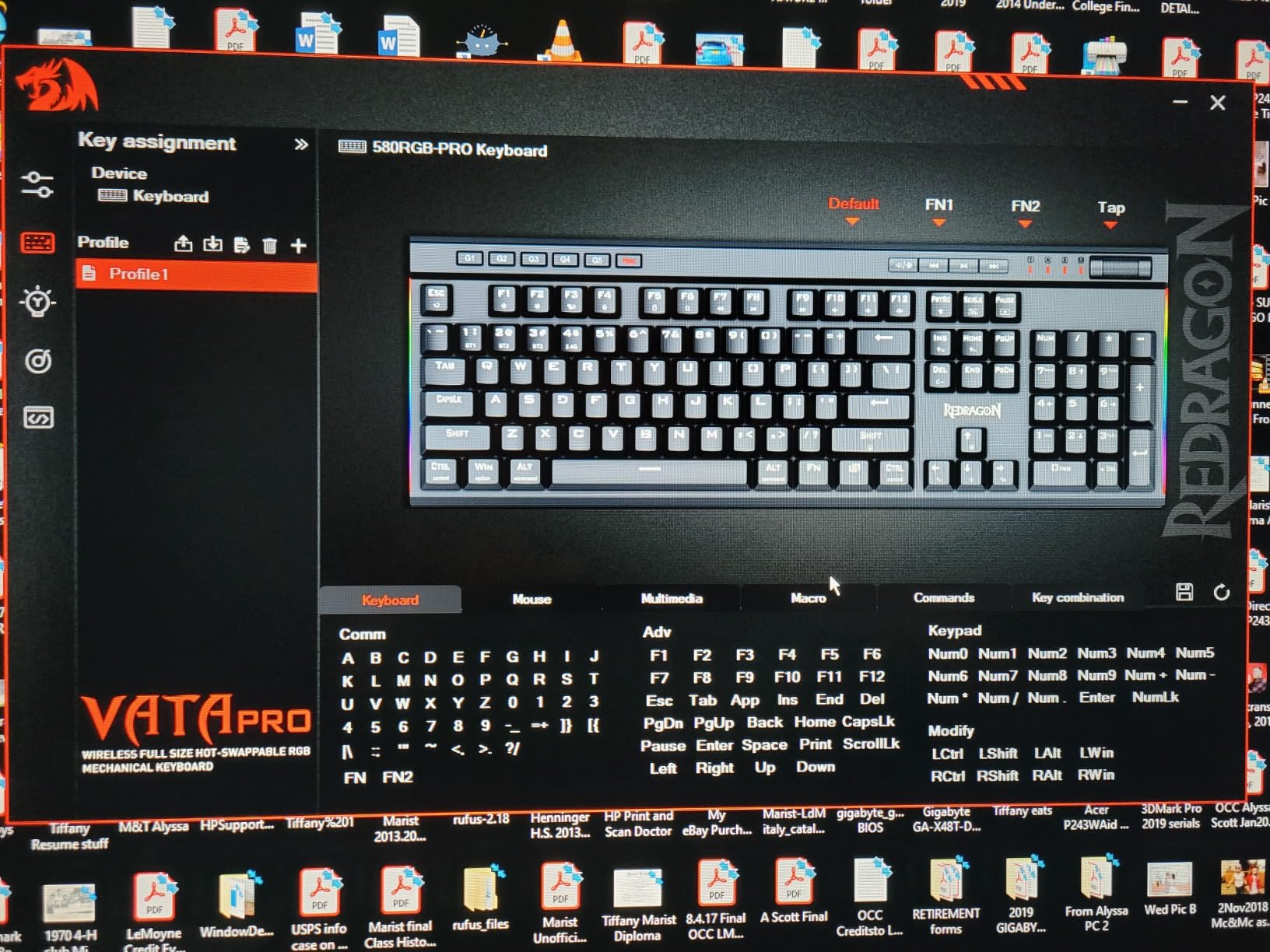 Redragon K580 PRO Wireless RGB Gaming Keyboard, 3-Modes 104 Keys Mechanical Keyboard w/Hot-Swap Socket, Dedicated Media Controls & Onboard Macro Recording, Linear Red Switch Customer Review Redragon K580 PRO Wireless RGB Gaming Keyboard, 3-Modes 104 Keys Mechanical Keyboard w/Hot-Swap Socket, Dedicated Media Controls & Onboard Macro Recording, Linear Red Switch - Customer Photo 4