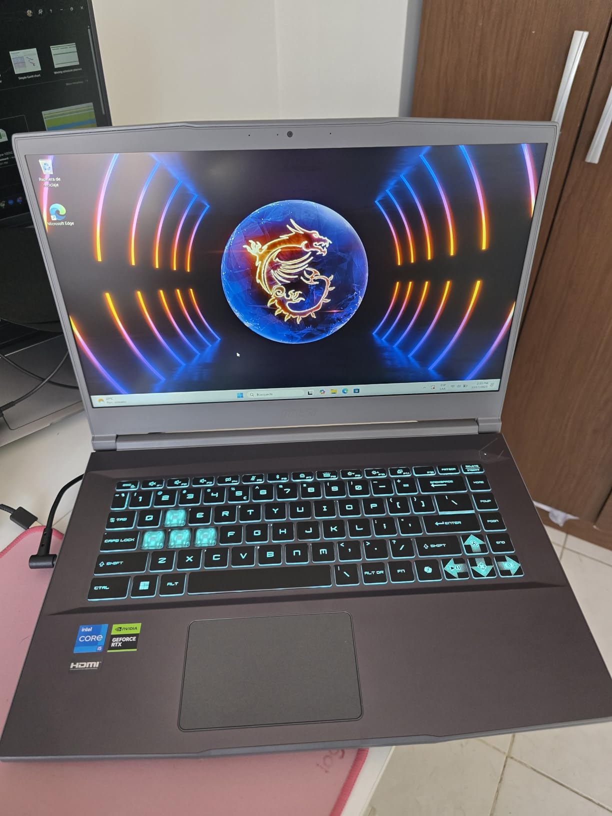 MSI Thin 15 B13VE-1697CA 15.6